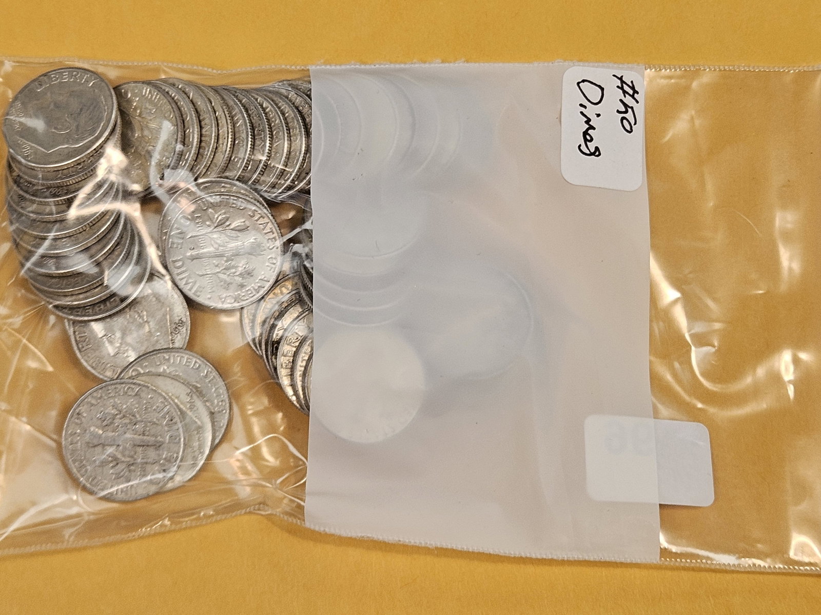 Fifty mixed silver Roosevelt Dimes - 2
