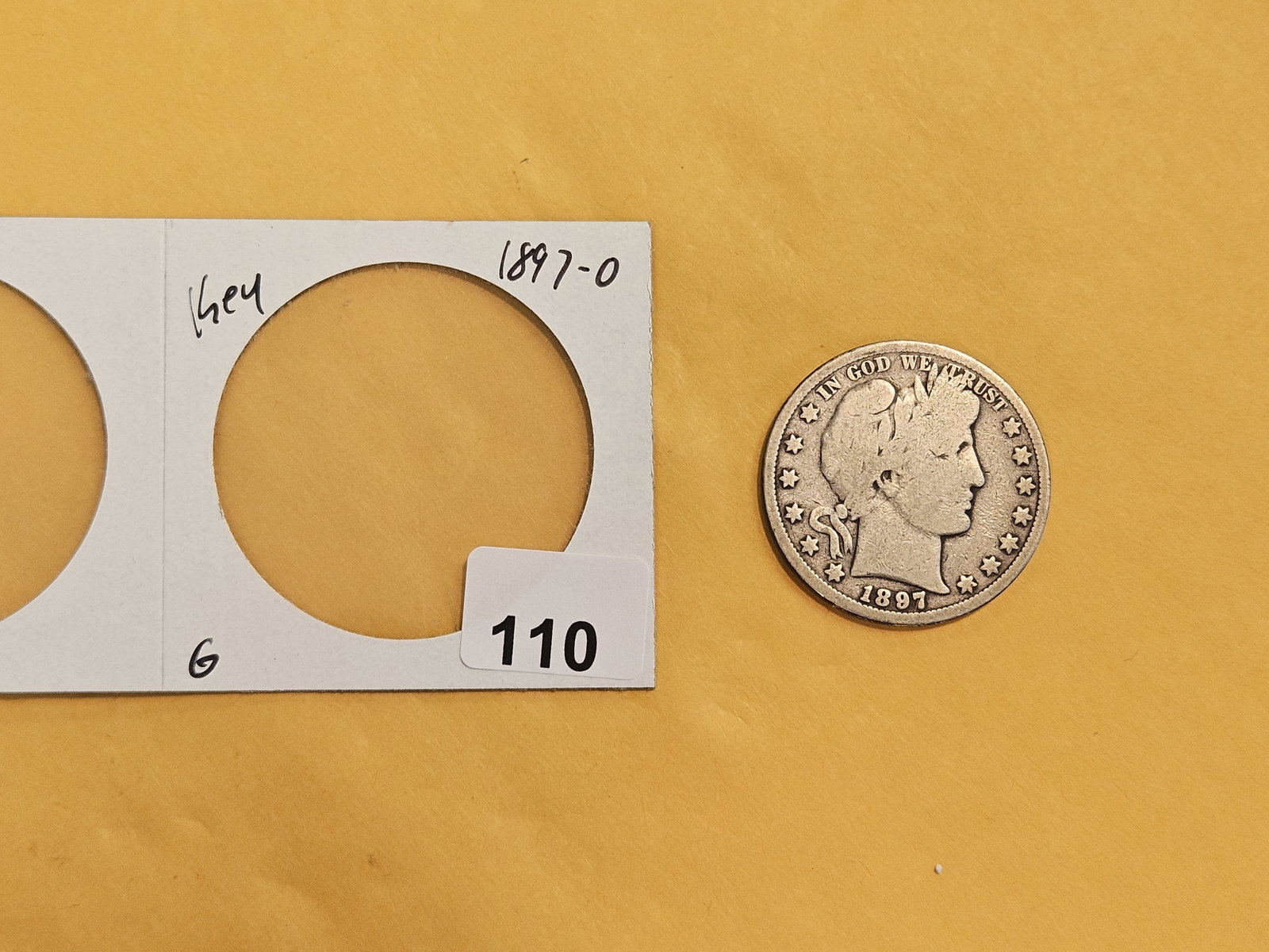 KEY DATE! 1897-O Barber Half Dollar in Good - 2