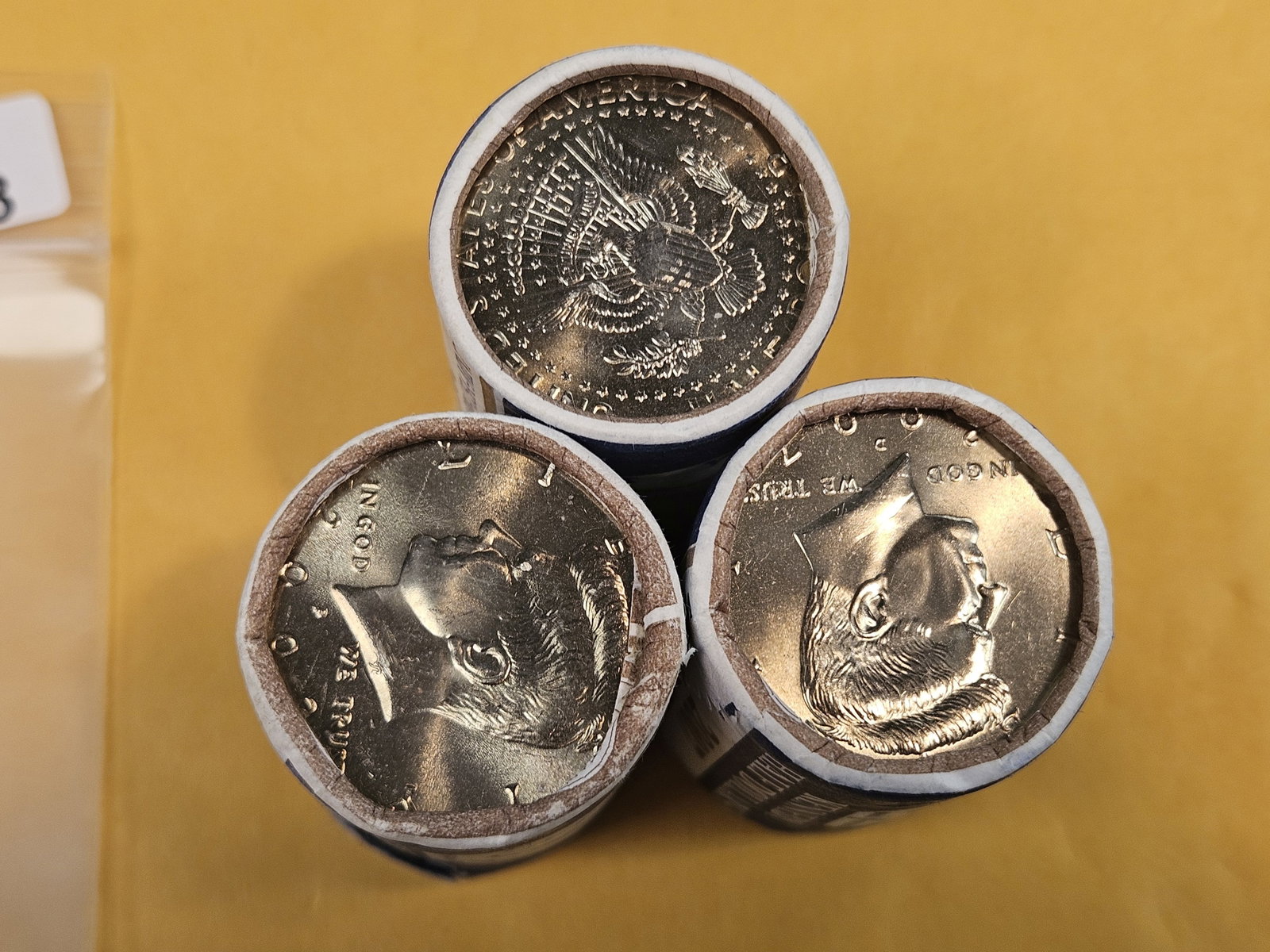 Three Mint-Wrapped, GEM Brilliant Uncirculated Kennedy Half Dollars - 3