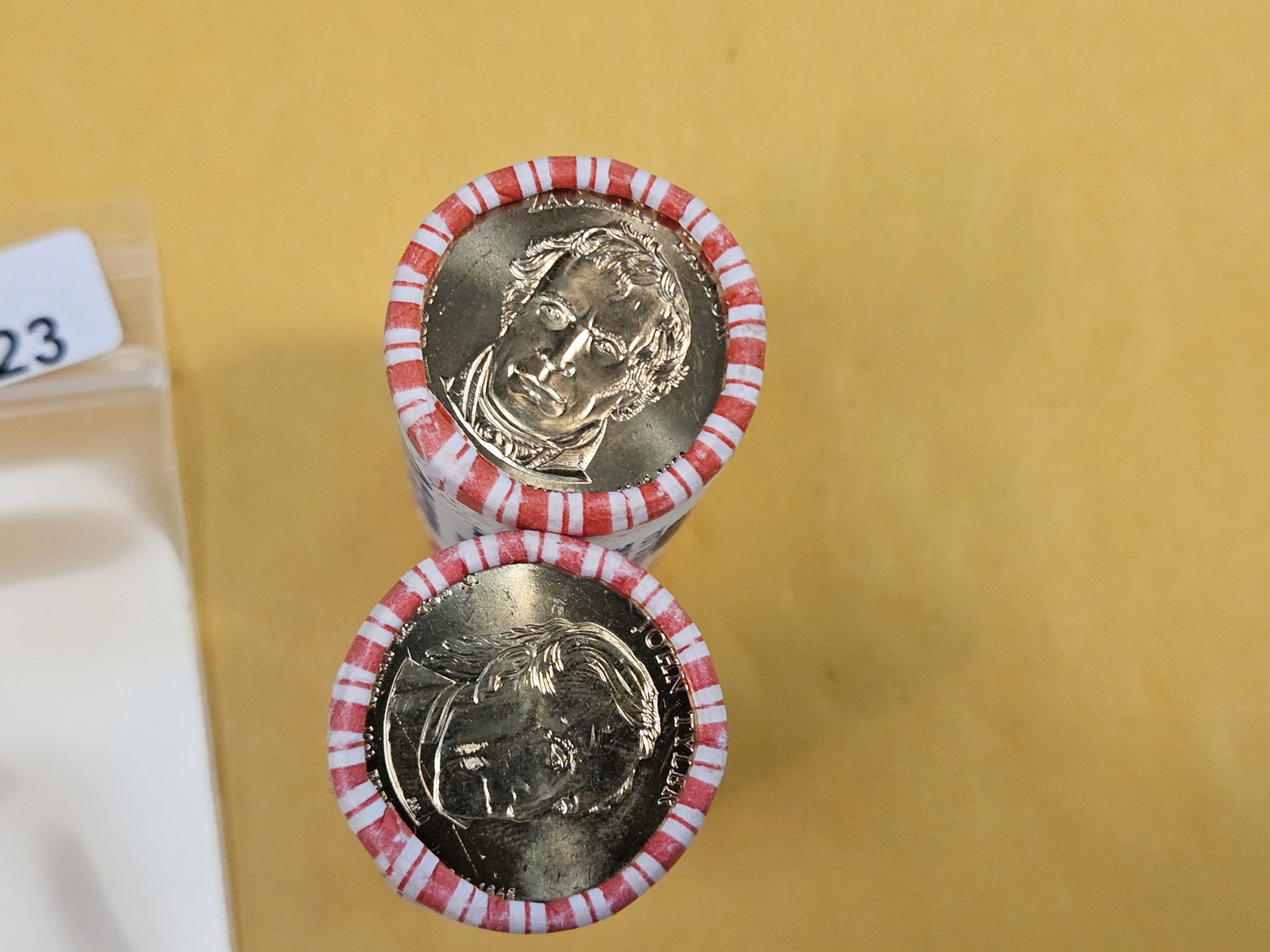 Two Mint-Wrapped, GEM Brilliant Uncirculated Presidential Dollar Rolls - 2