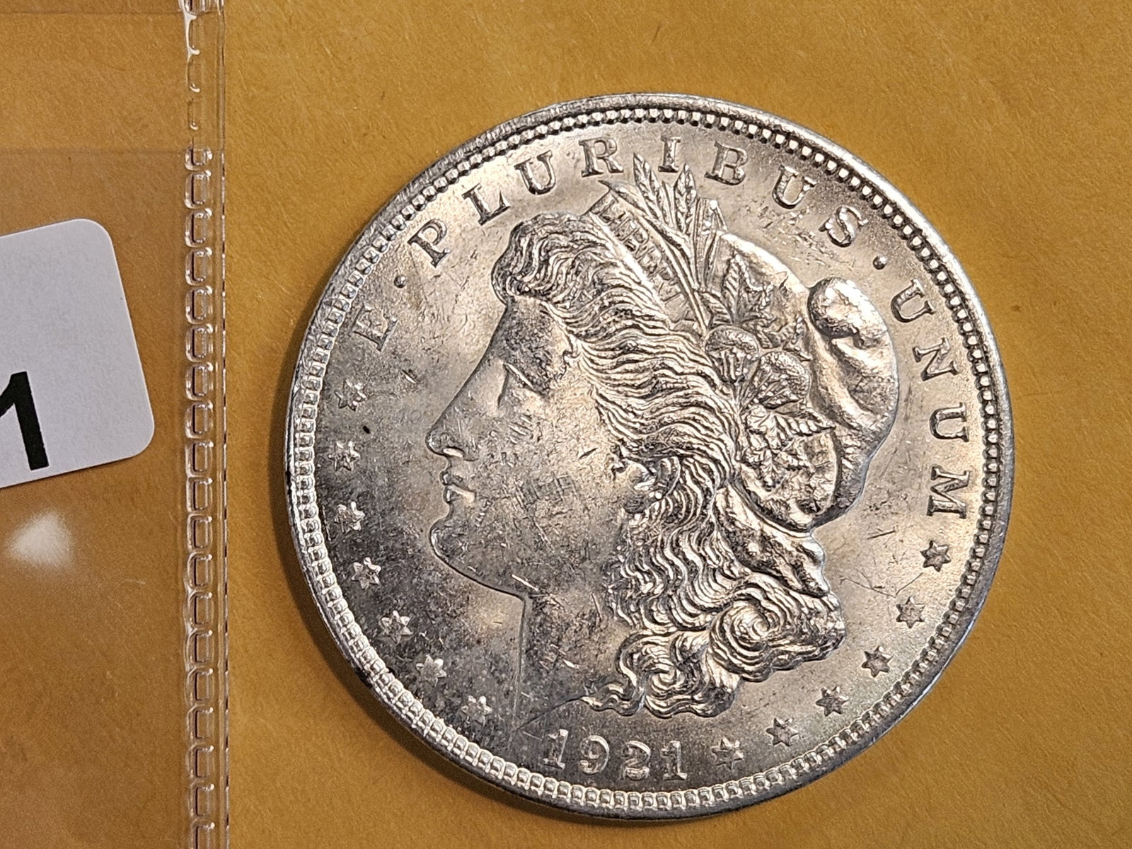 Brilliant Uncirculated 1921 Morgan Dollar: Last year issue