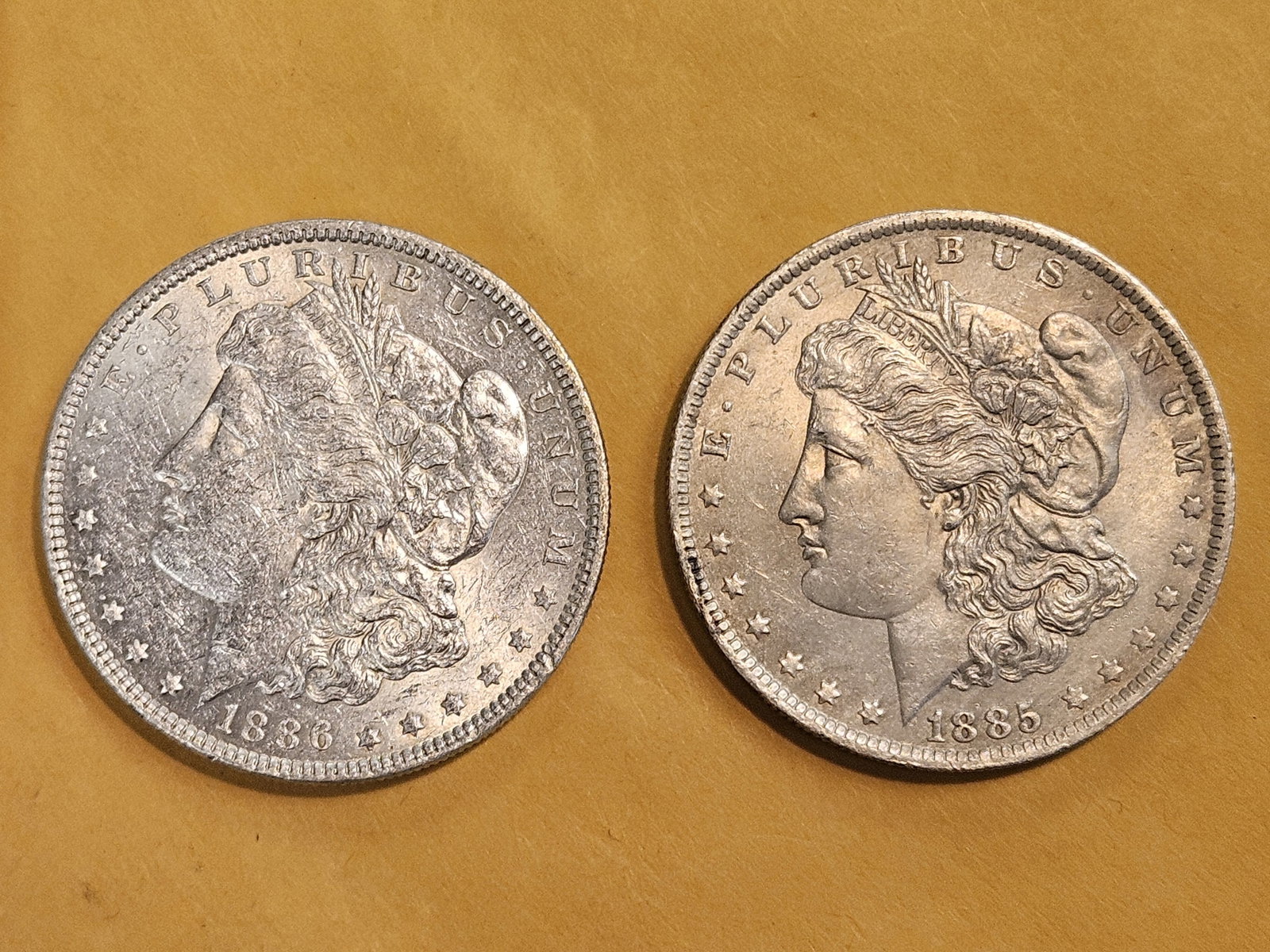 Two Bright About Uncirculated plus Morgan Dollars: Mixed