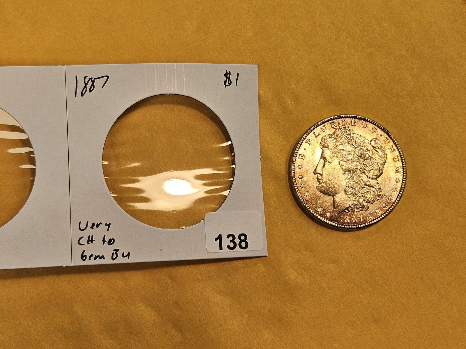 Very Choice to GEM Brilliant Uncirculated 1887 Morgan Dollar - 2