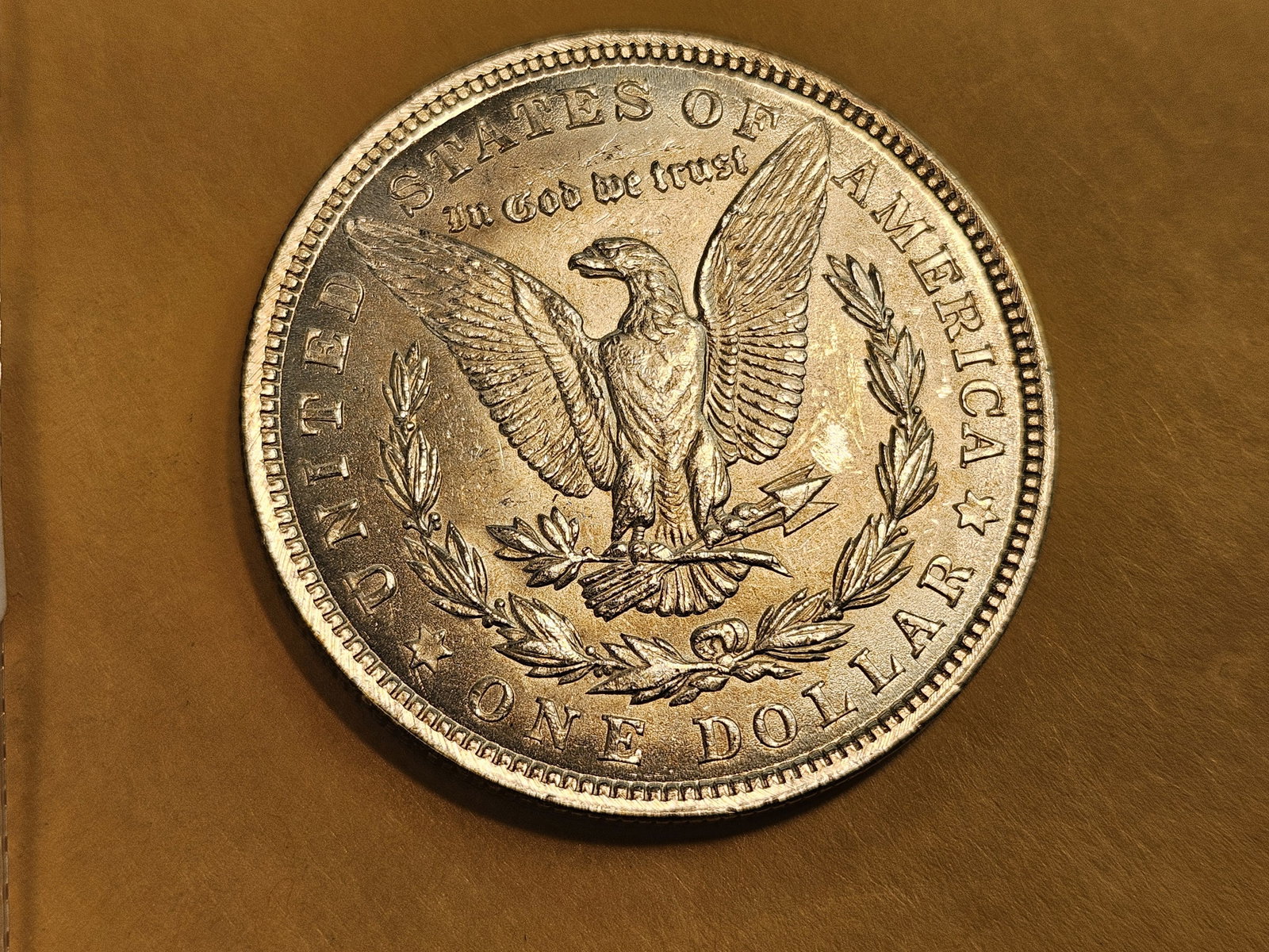 Choice Brilliant Uncirculated 1921 Morgan Dollar - 3