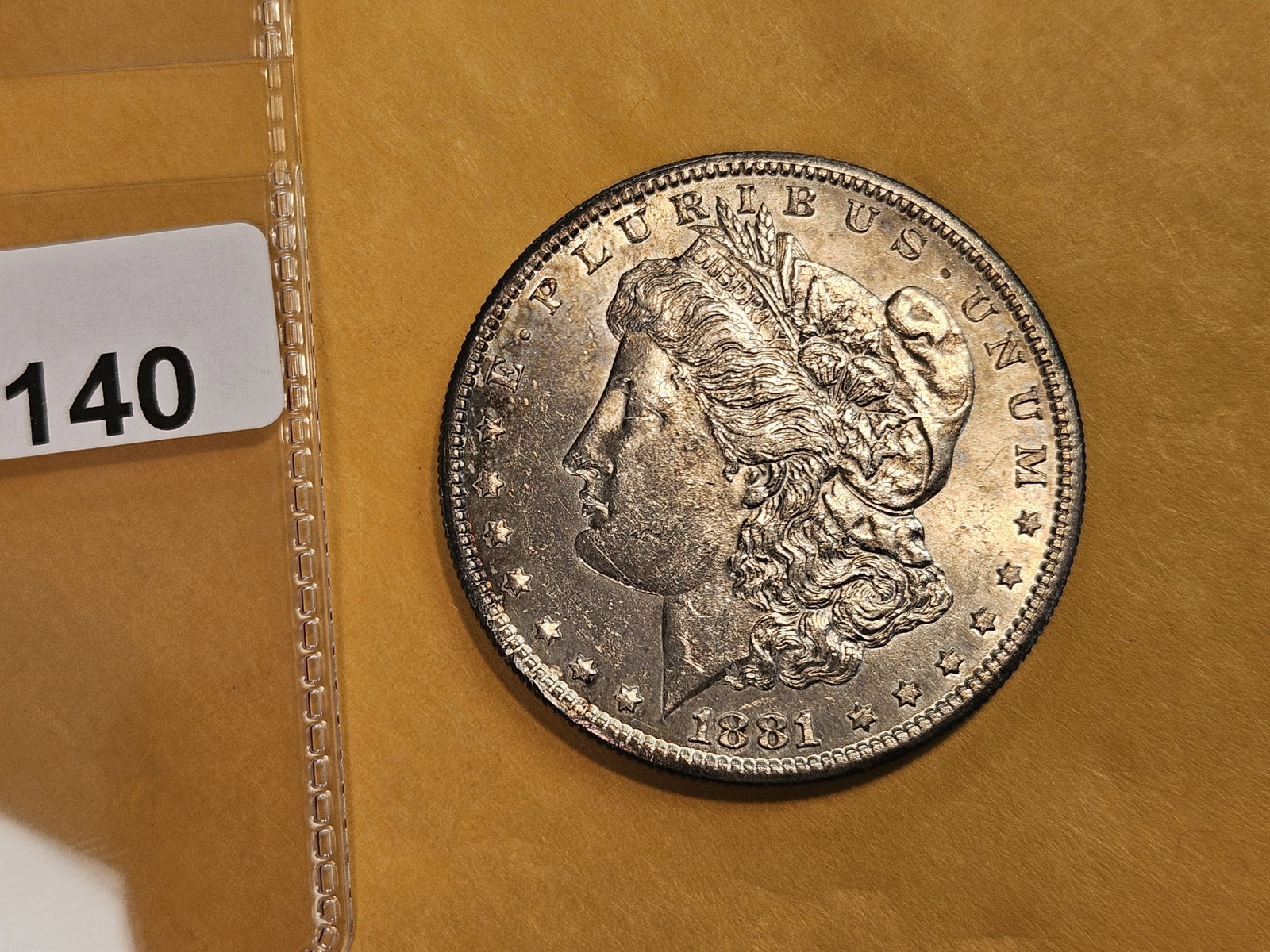 Choice Brilliant Uncirculated 1881-S Morgan Dollar - 3