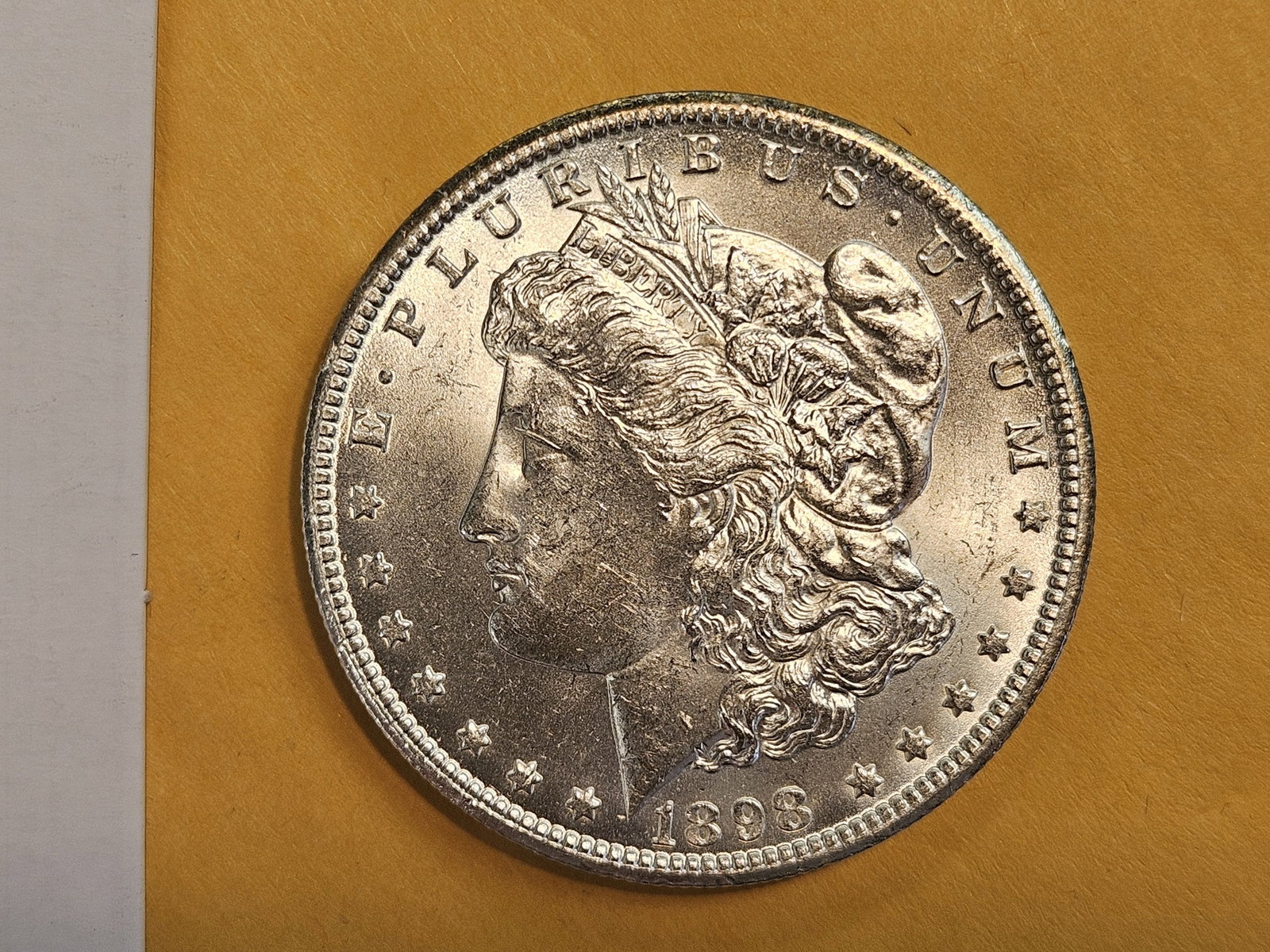GEM Brilliant Uncirculated 1898-O Morgan Dollar: Blast white!