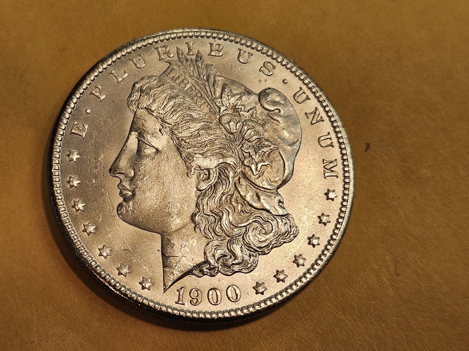 Very Choice Brilliant Uncirculated 1900 Morgan Dollar - 3
