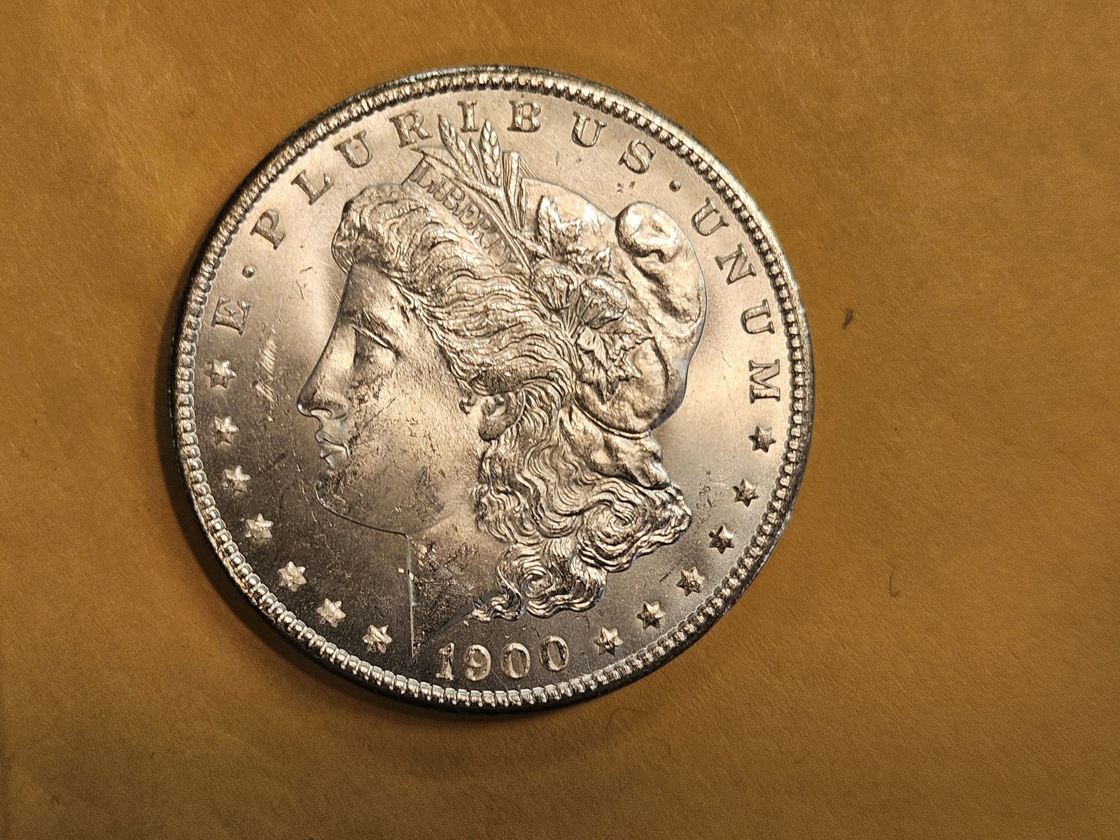 Very Choice Brilliant Uncirculated 1900 Morgan Dollar - 4
