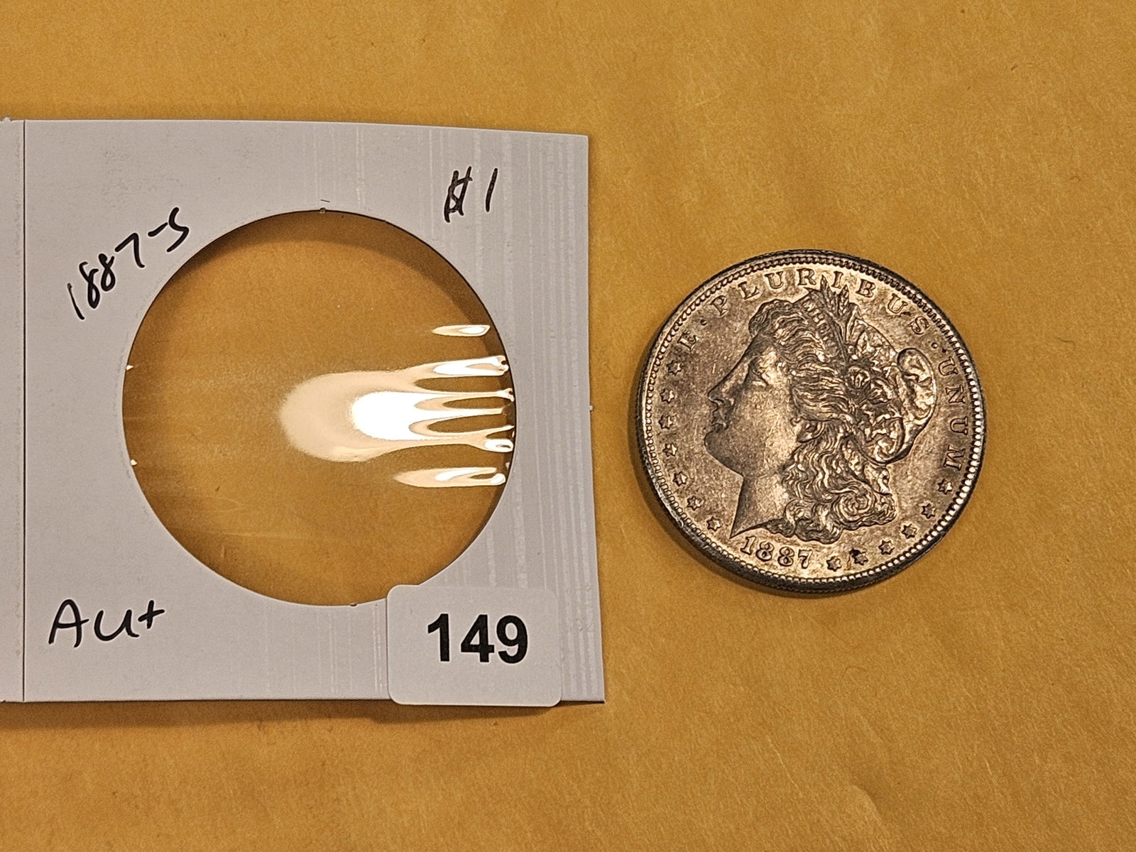 Lil Better Date 1887-S Morgan silver Dollar - 2