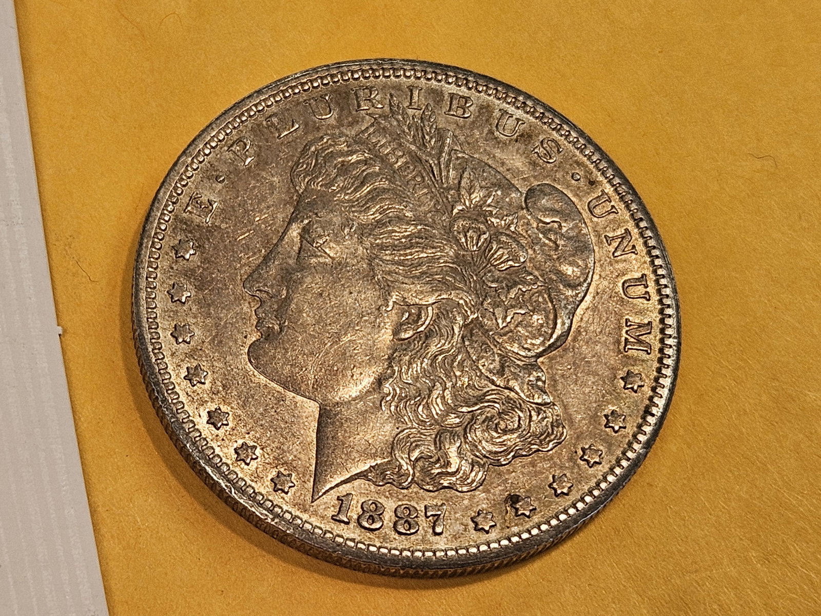 Lil Better Date 1887-S Morgan silver Dollar - 3
