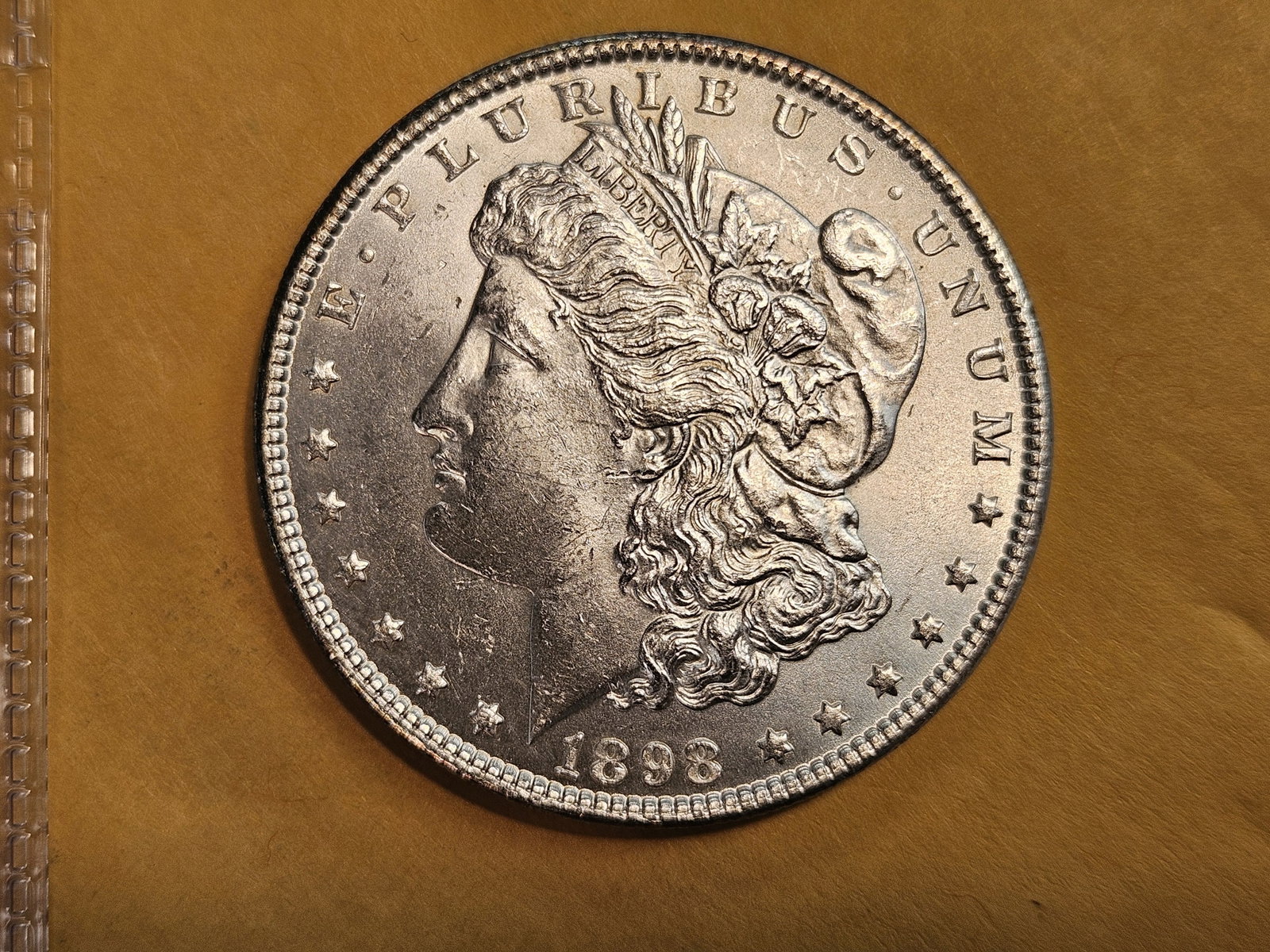 Choice Brilliant Uncirculated 1898 Morgan Dollar: Nice!