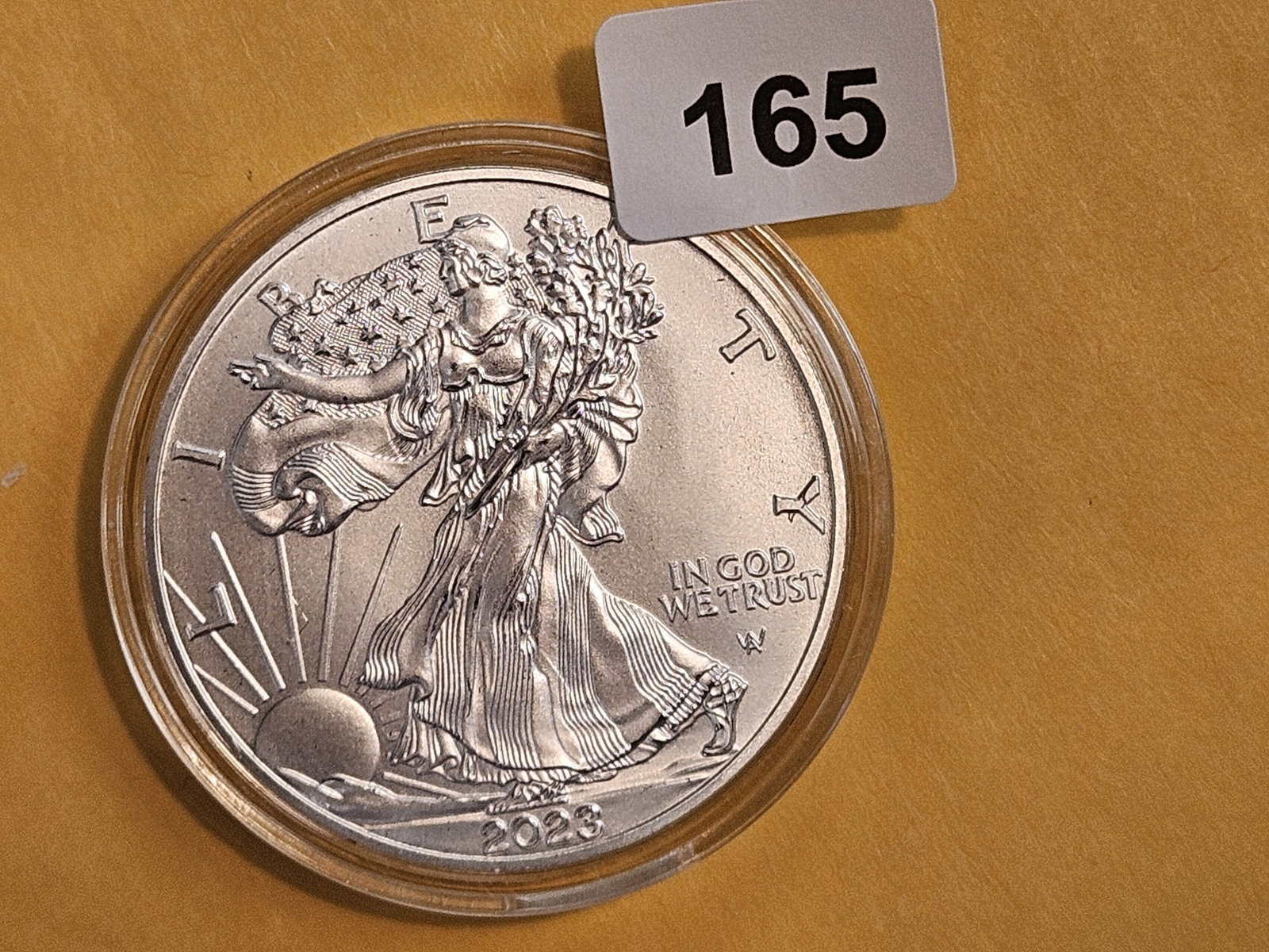 GEM Brilliant Uncirculated 2023 American Silver Eagle: Landing Eagle