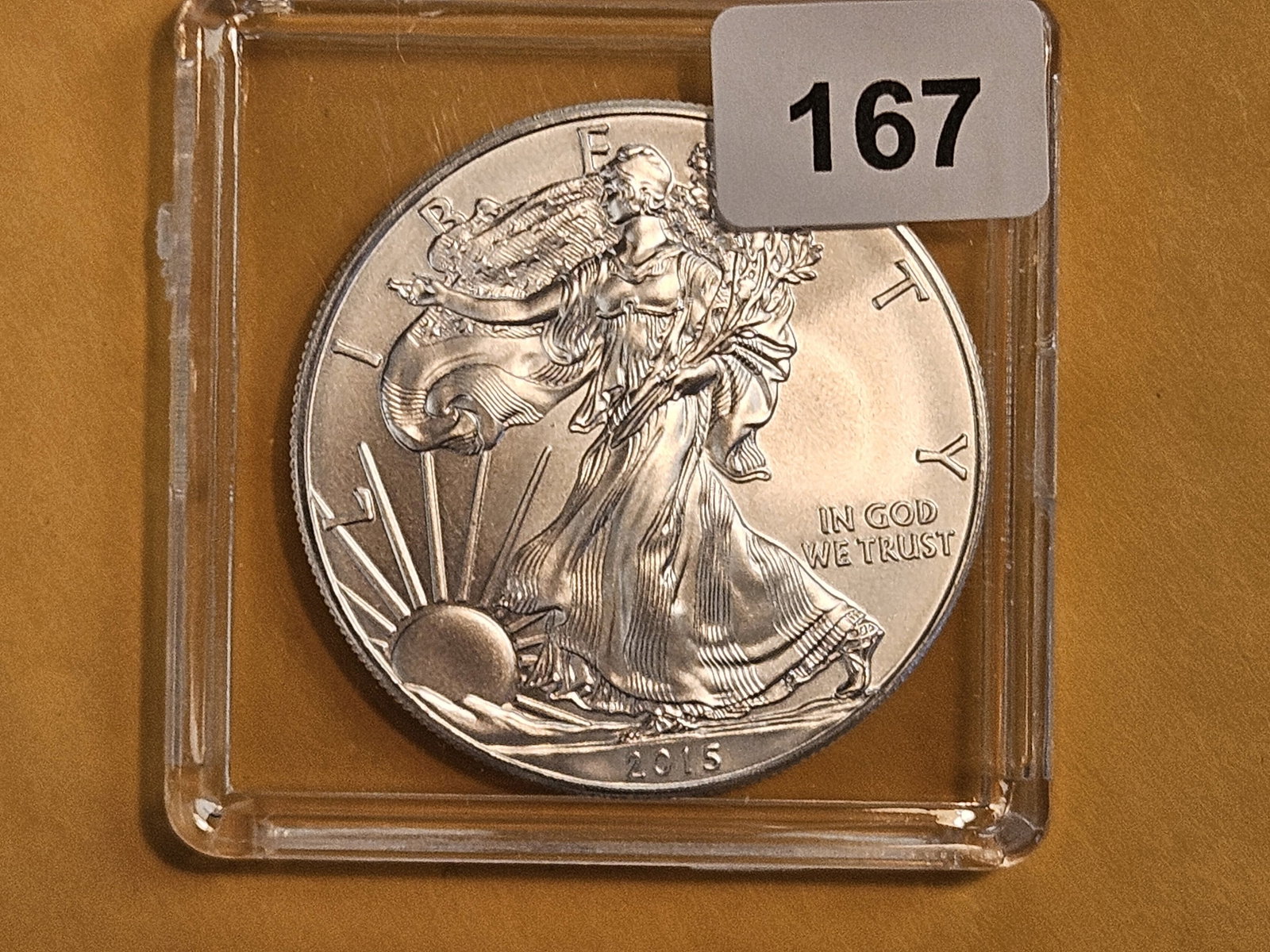 GEM Brilliant Uncirculated 2015 American Silver Eagle (1 of 2)