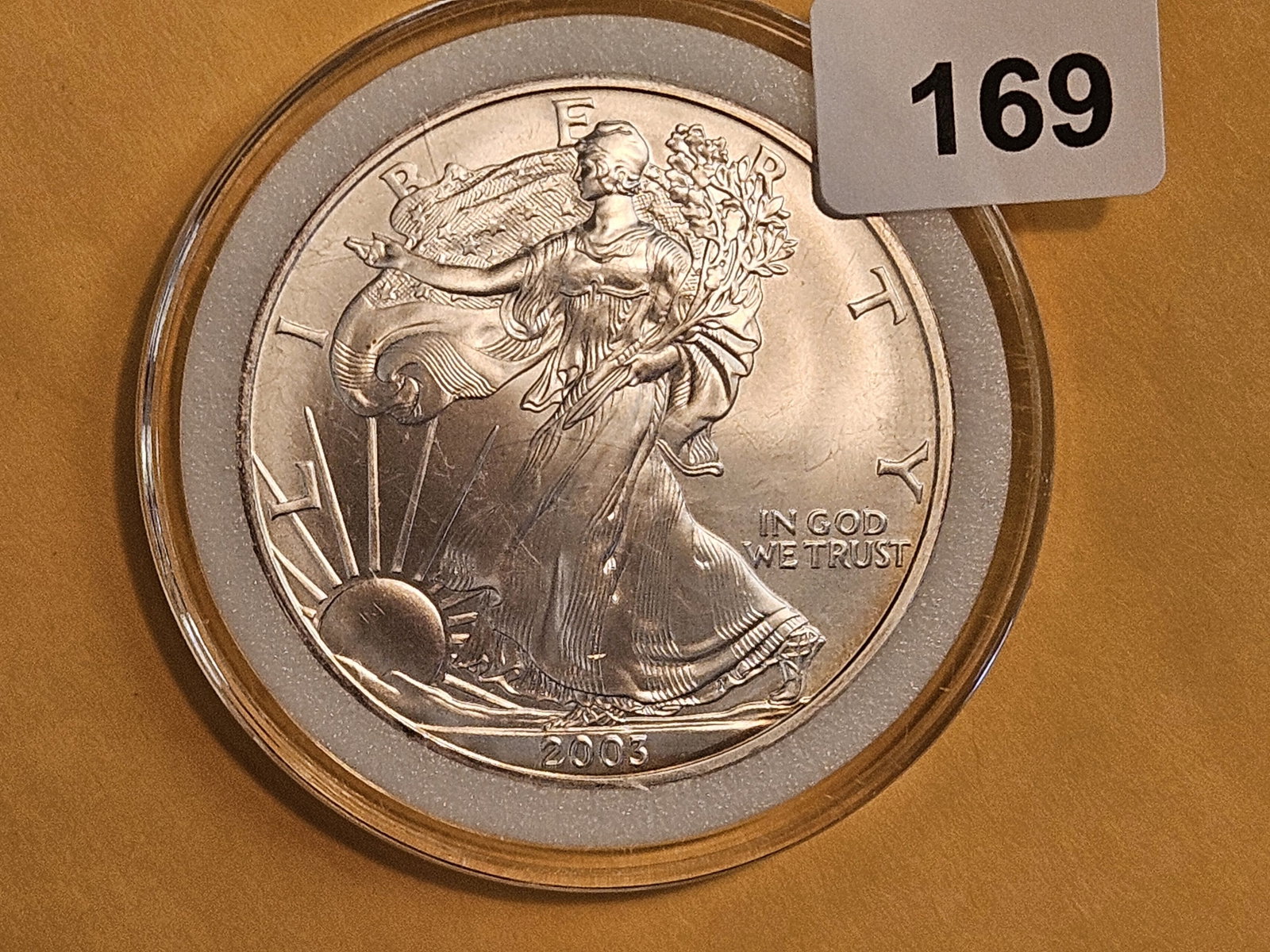GEM Brilliant Uncirculated 2003 American Silver Eagle (1 of 2)