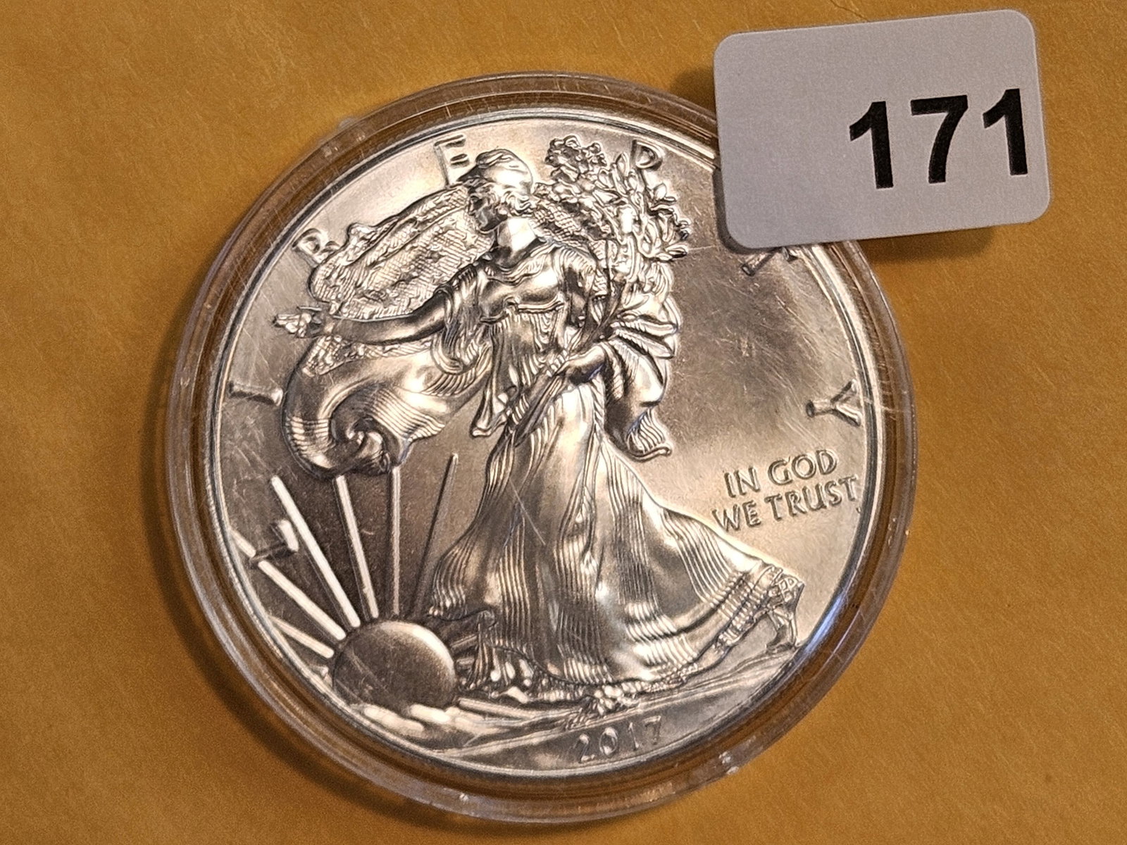 GEM Brilliant Uncirculated 2017 American Silver Eagle (1 of 2)