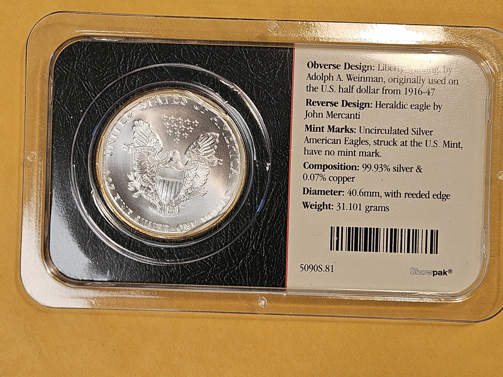 GEM Brilliant Uncirculated 2003 American Silver Eagle - 2