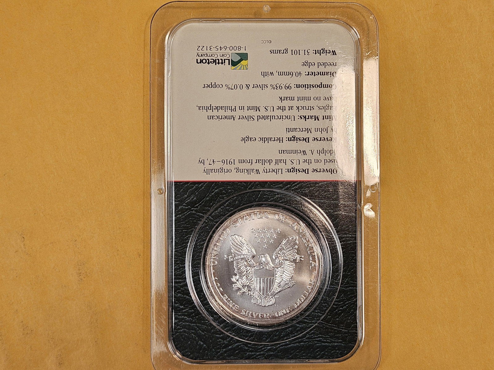 GEM Brilliant Uncirculated 2000 American Silver Eagle - 2