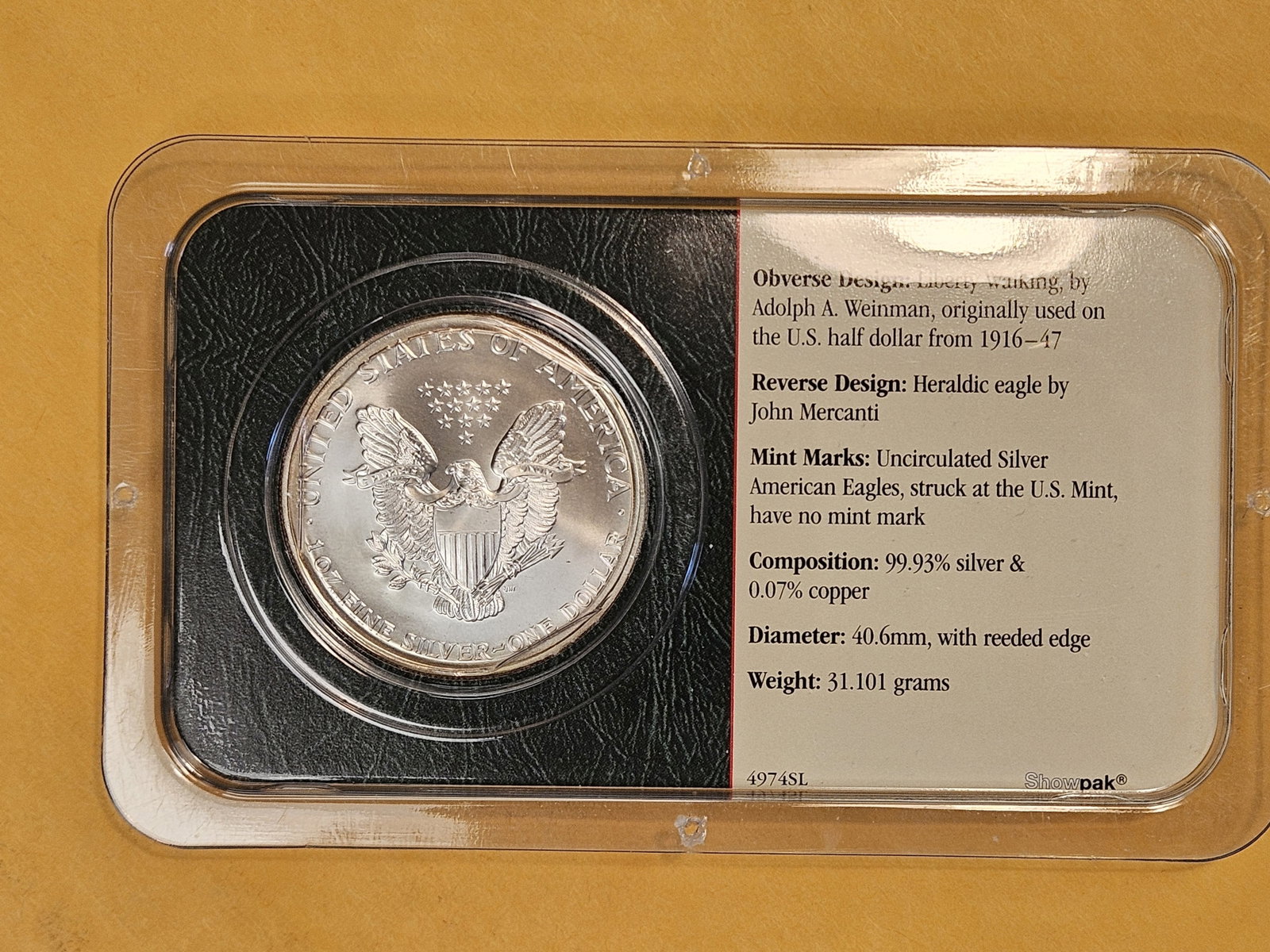 GEM Brilliant Uncirculated 2002 American Silver Eagle - 2