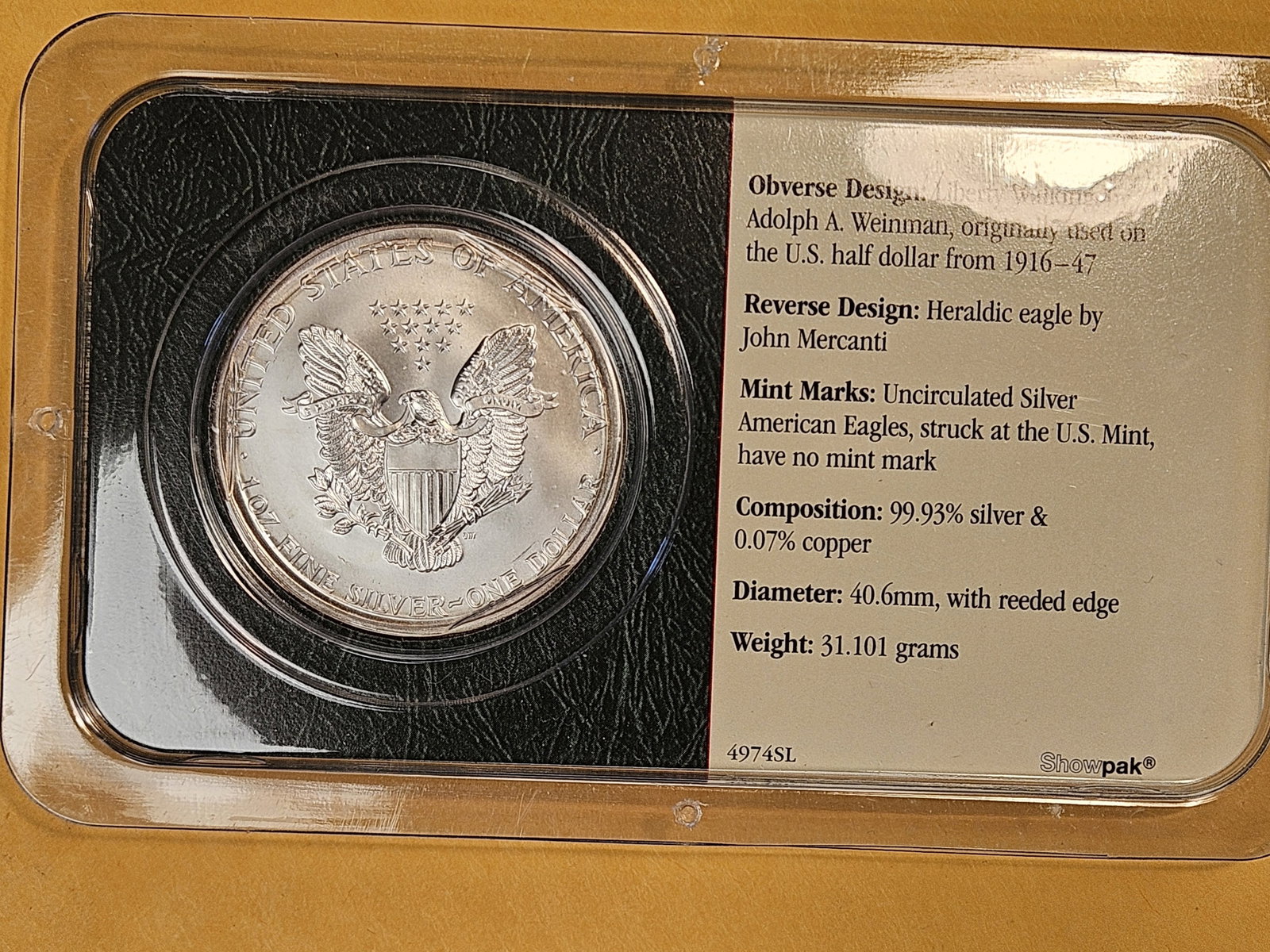 GEM Brilliant Uncirculated 2002 American Silver Eagle - 2