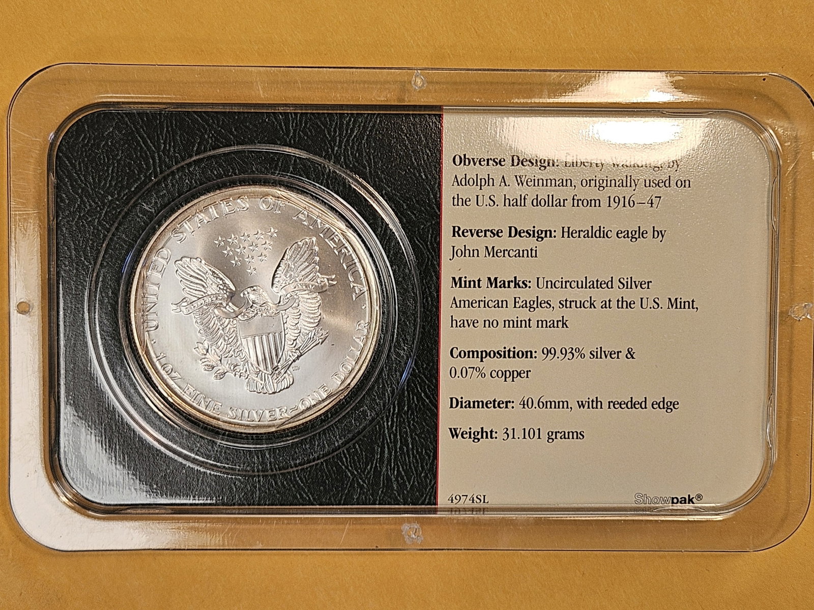 GEM Brilliant Uncirculated 2002 American Silver Eagle - 2