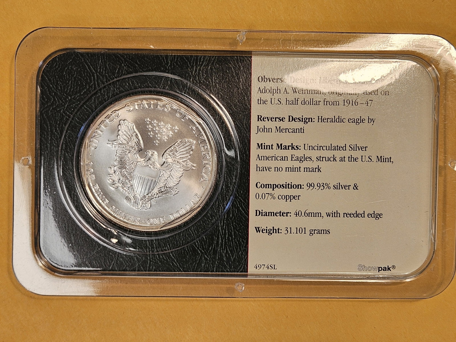GEM Brilliant Uncirculated 2002 American Silver Eagle - 2