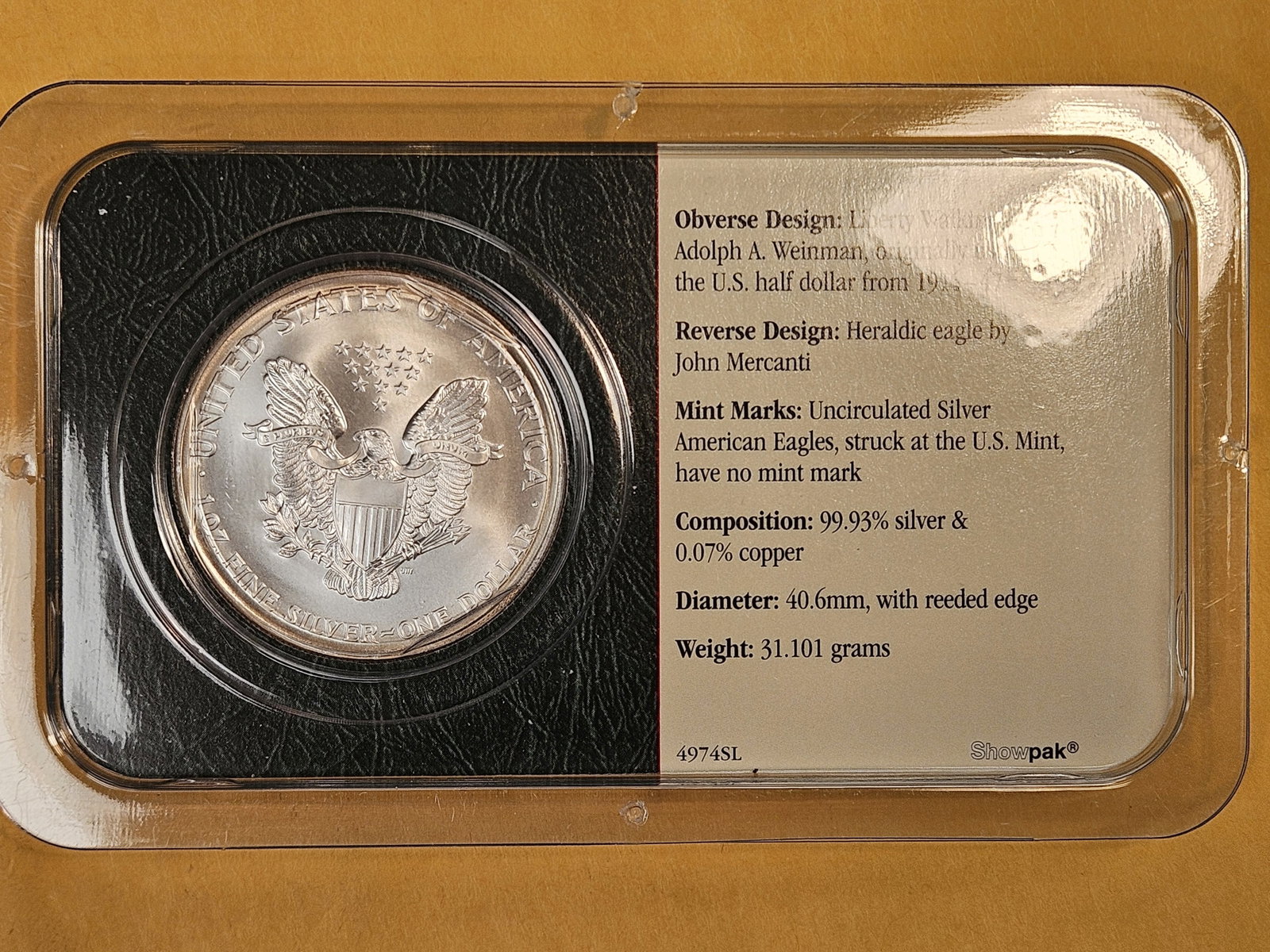 GEM Brilliant Uncirculated 2002 American Silver Eagle - 2
