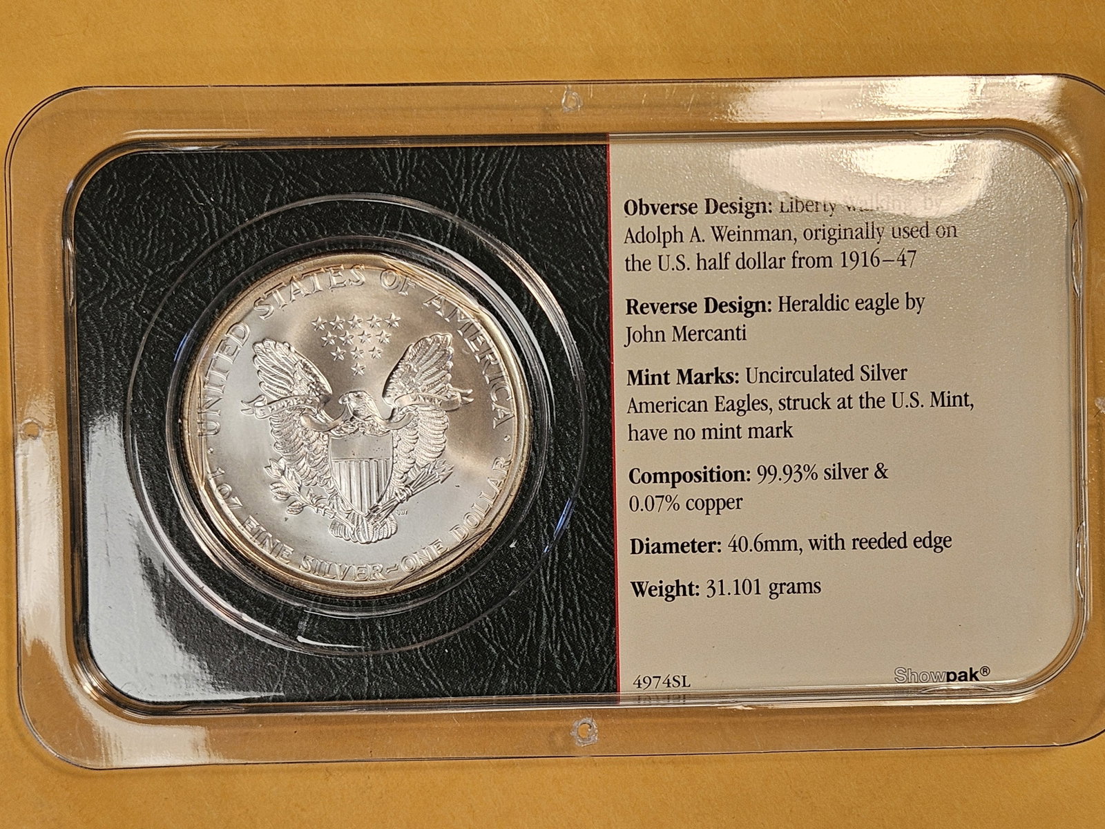 GEM Brilliant Uncirculated 2002 American Silver Eagle - 2