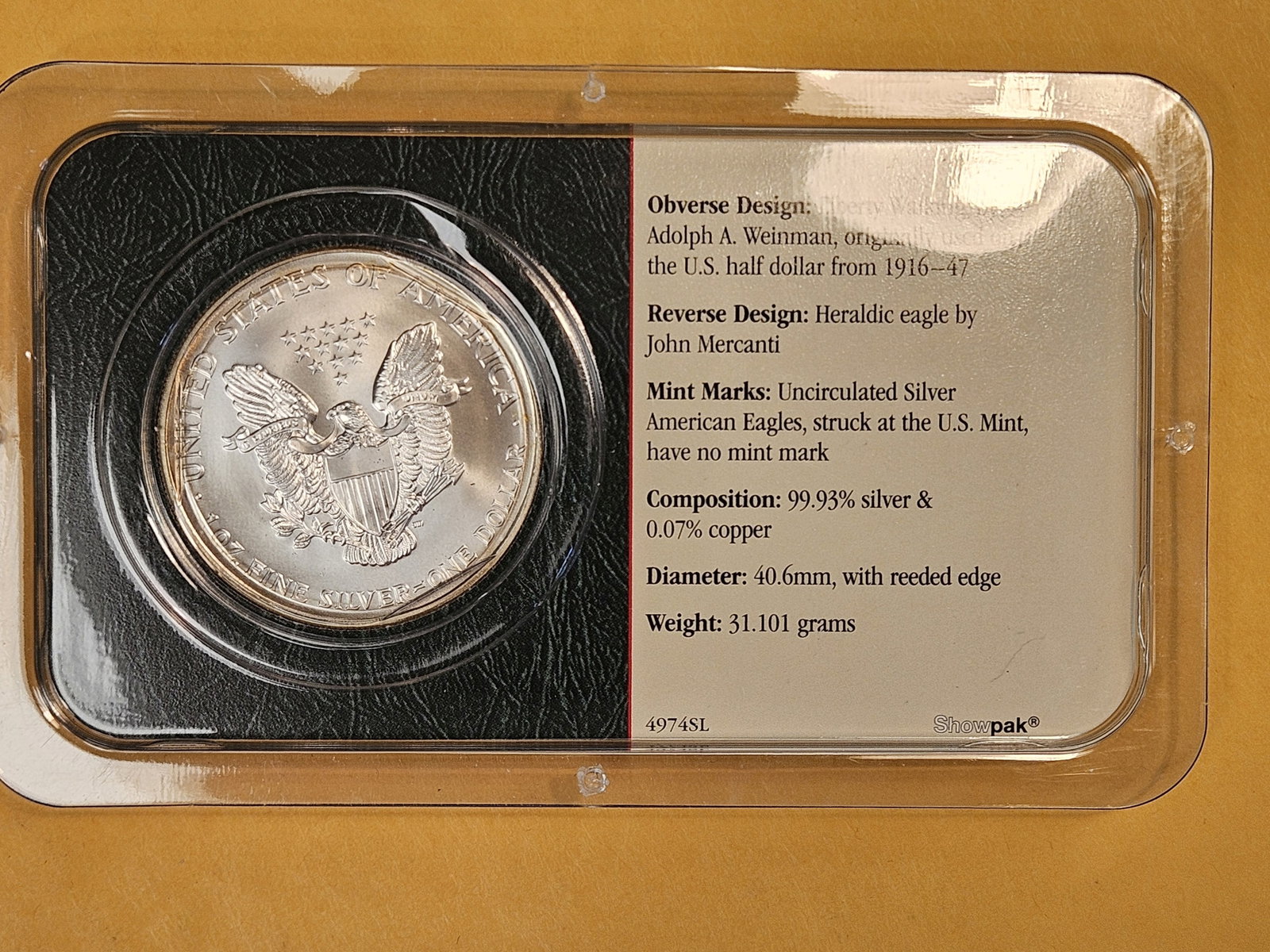 GEM Brilliant Uncirculated 2002 American Silver Eagle - 2