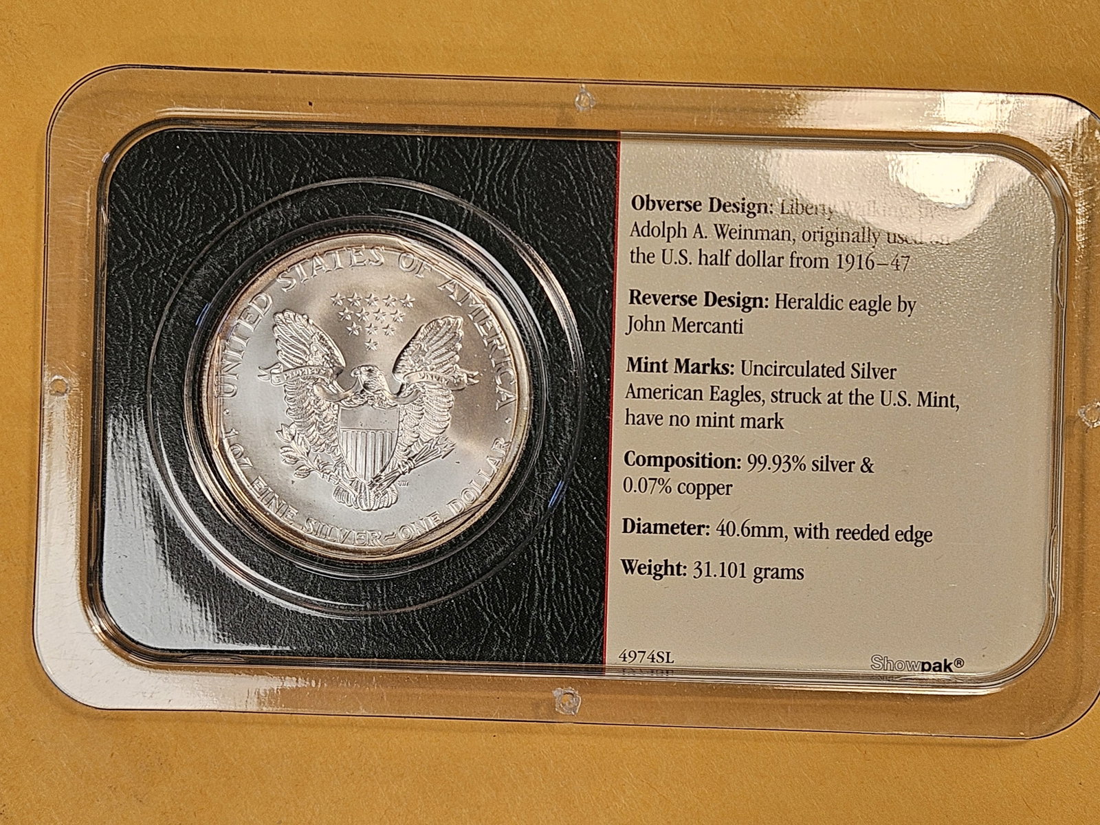 GEM Brilliant Uncirculated 2002 American Silver Eagle - 2