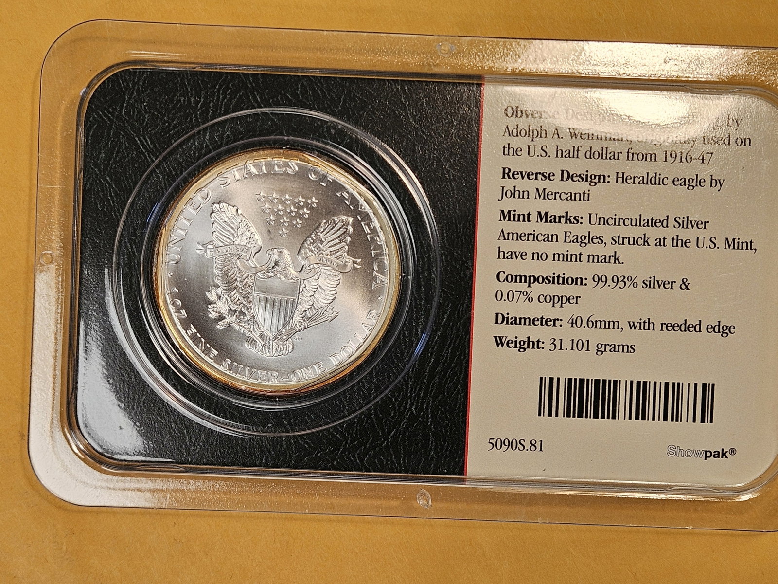 GEM Brilliant Uncirculated 2003 American Silver Eagle - 2