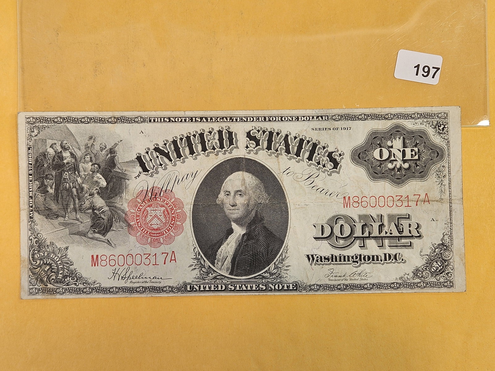 Series of 1917 One Dollar Large Size Legal Tender (1 of 2)