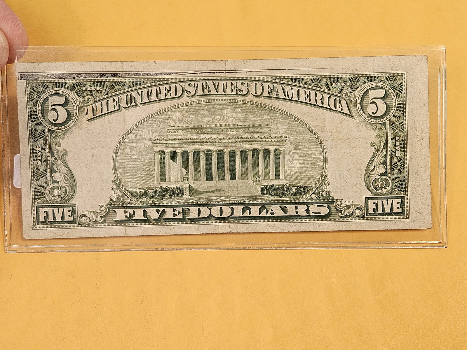 BEP ERROR! Series 1950-A Five Dollar FRN - 2