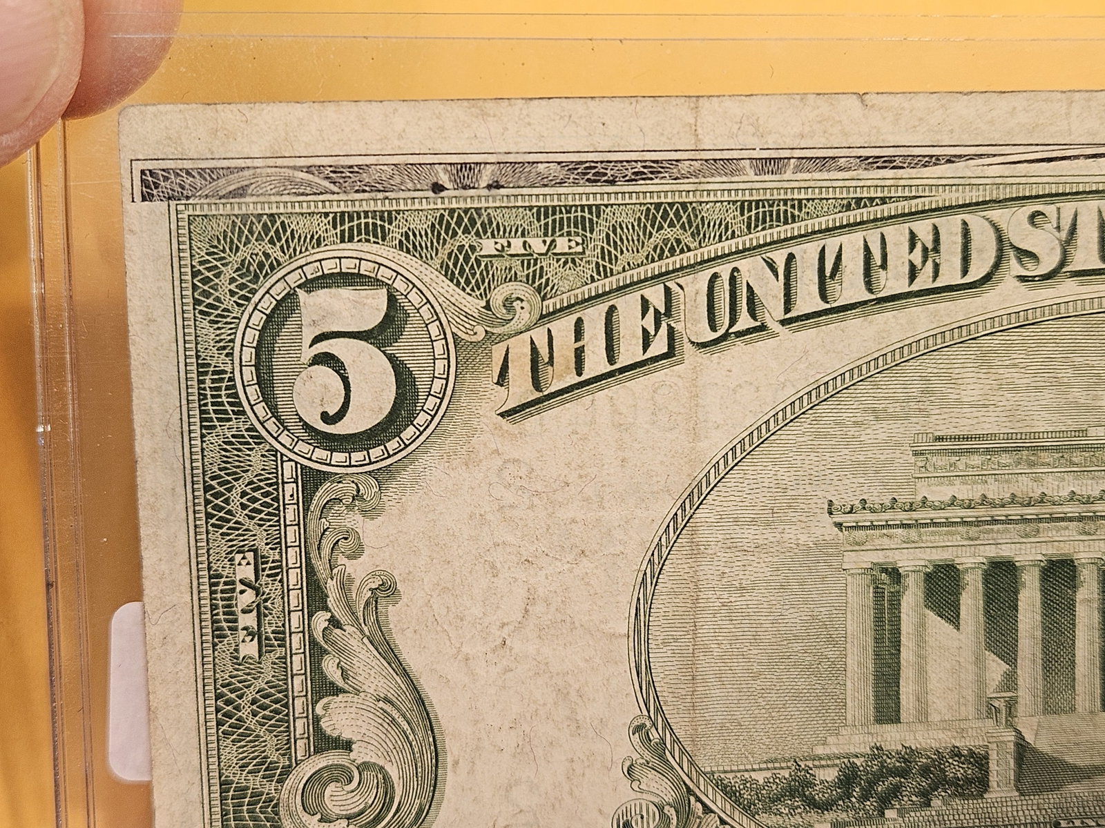 BEP ERROR! Series 1950-A Five Dollar FRN - 3