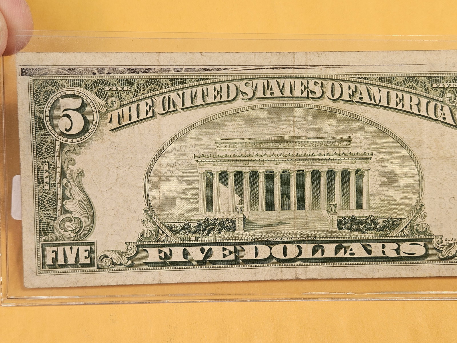 BEP ERROR! Series 1950-A Five Dollar FRN - 4