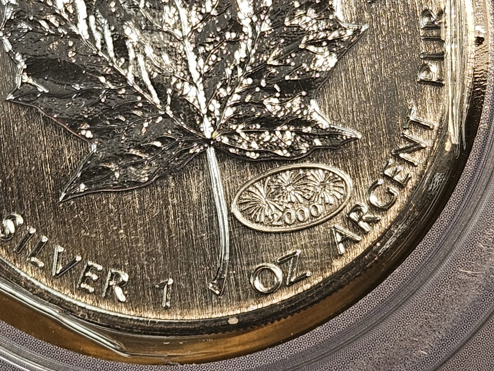 GEM 2000 Canada Silver Five Dollar Maple Leaf - 3