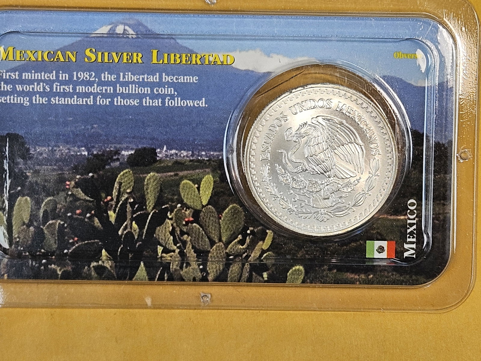 GEM Brilliant Uncirculated 1993 Mexico Silver Onza Libertad - 2