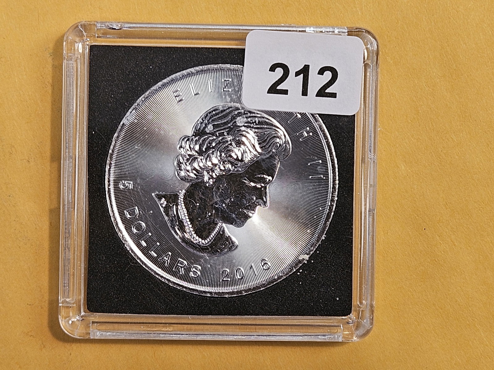 GEM 2016 Canada Silver Five Dollar: Maple Leaf
