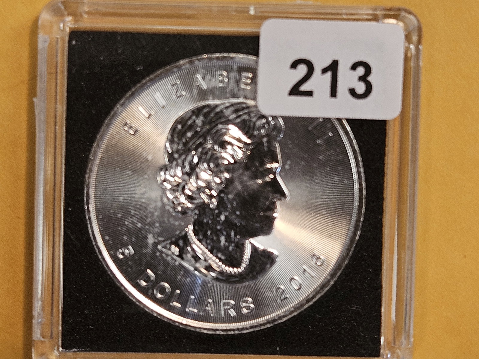GEM 2016 Canada Silver Five Dollar: Maple Leaf
