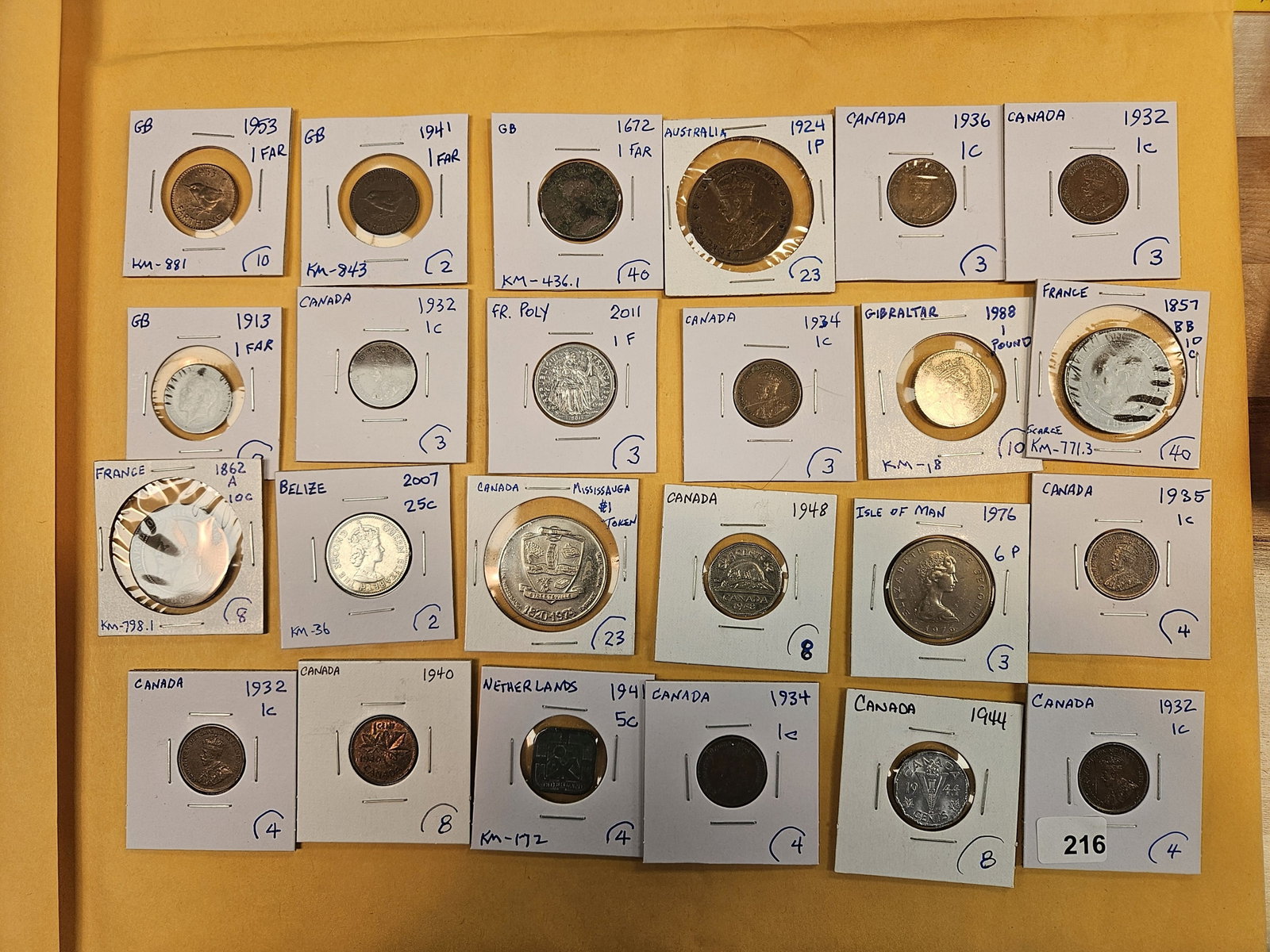 Twenty-four mixed World Coins: Nice mix. From all over
