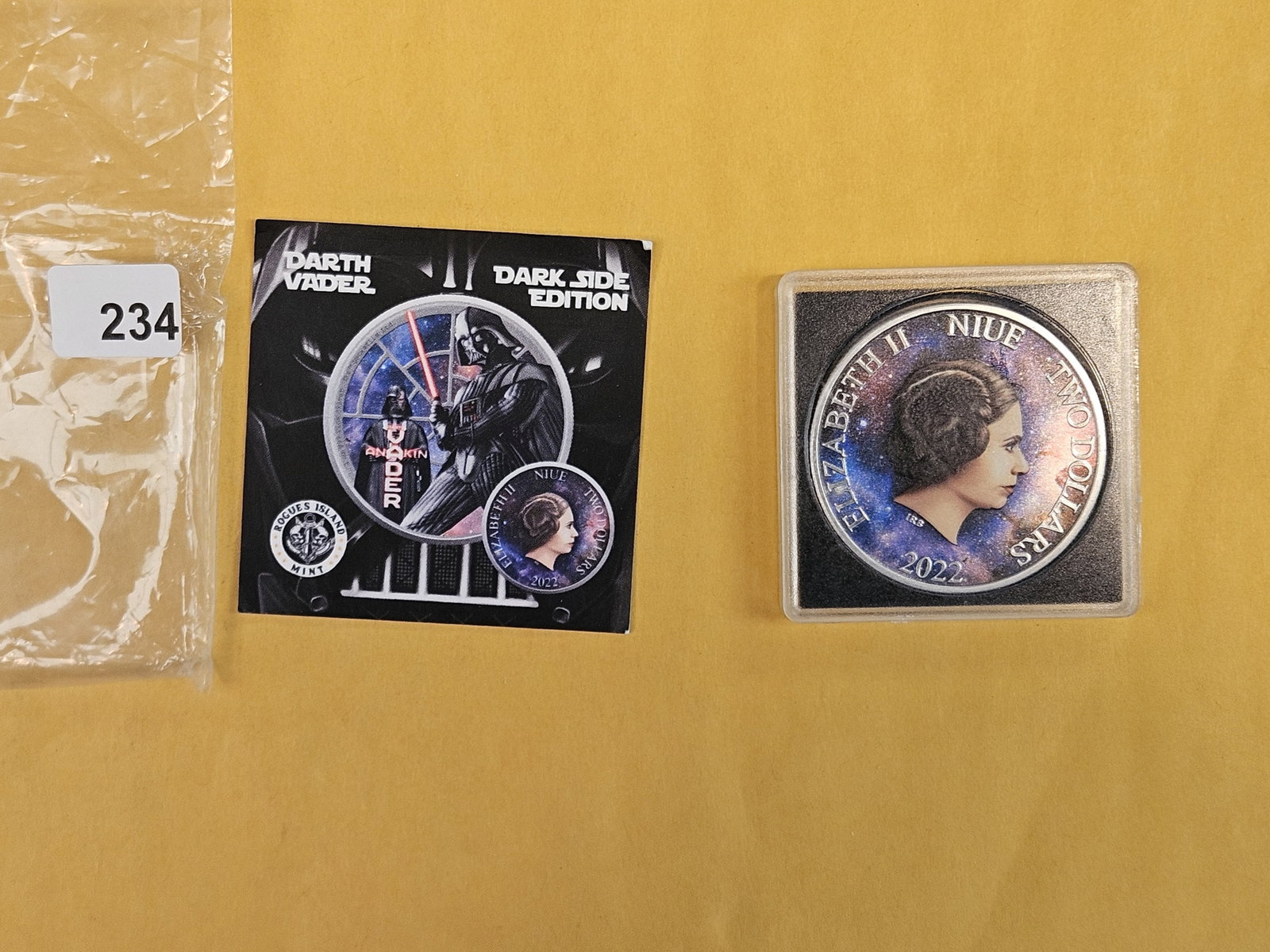 2022 Niue silver 2 dollars: Darth Vader. Dark Side Edition