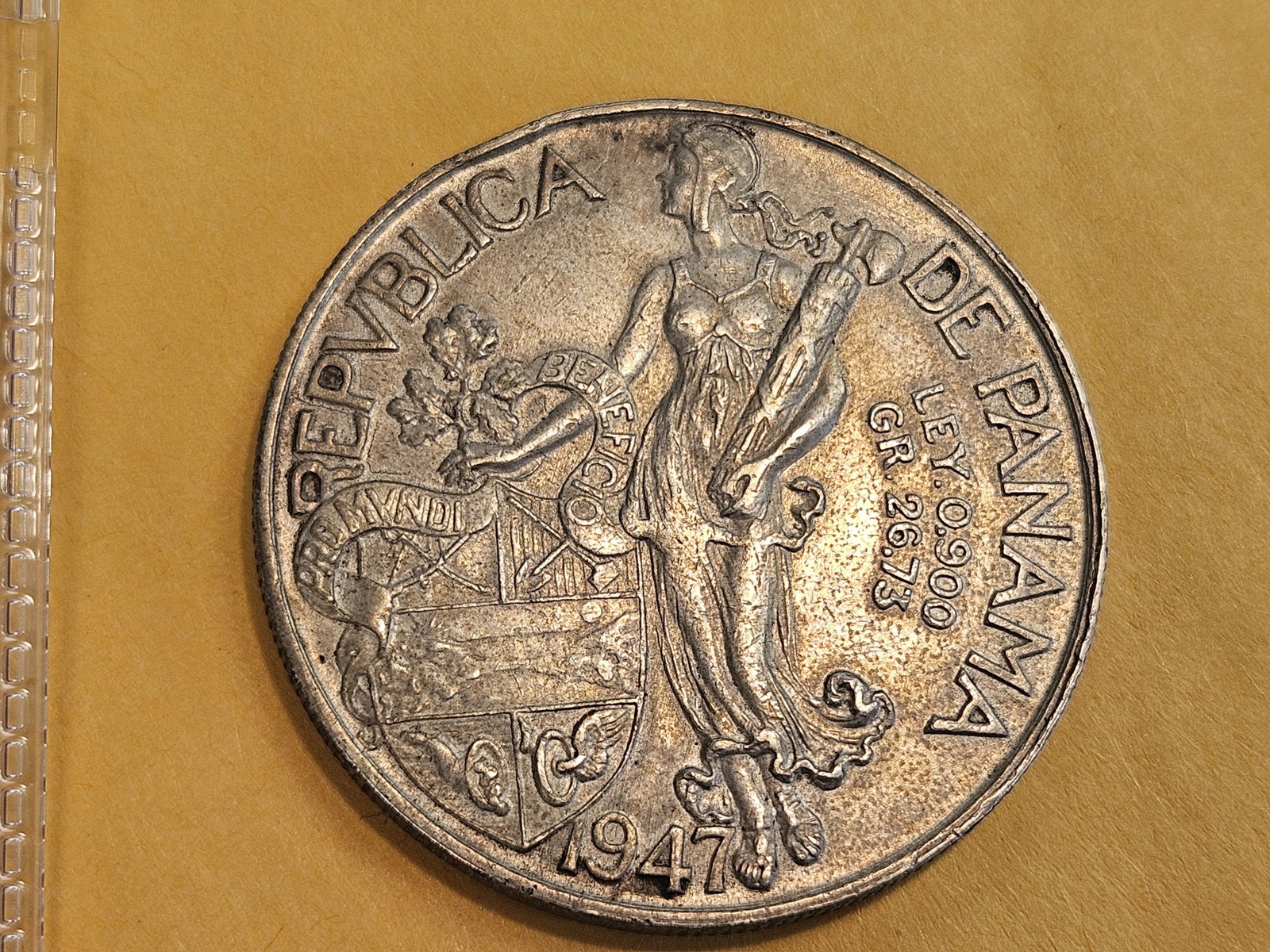 1947 Panama Silver one balboa - 3