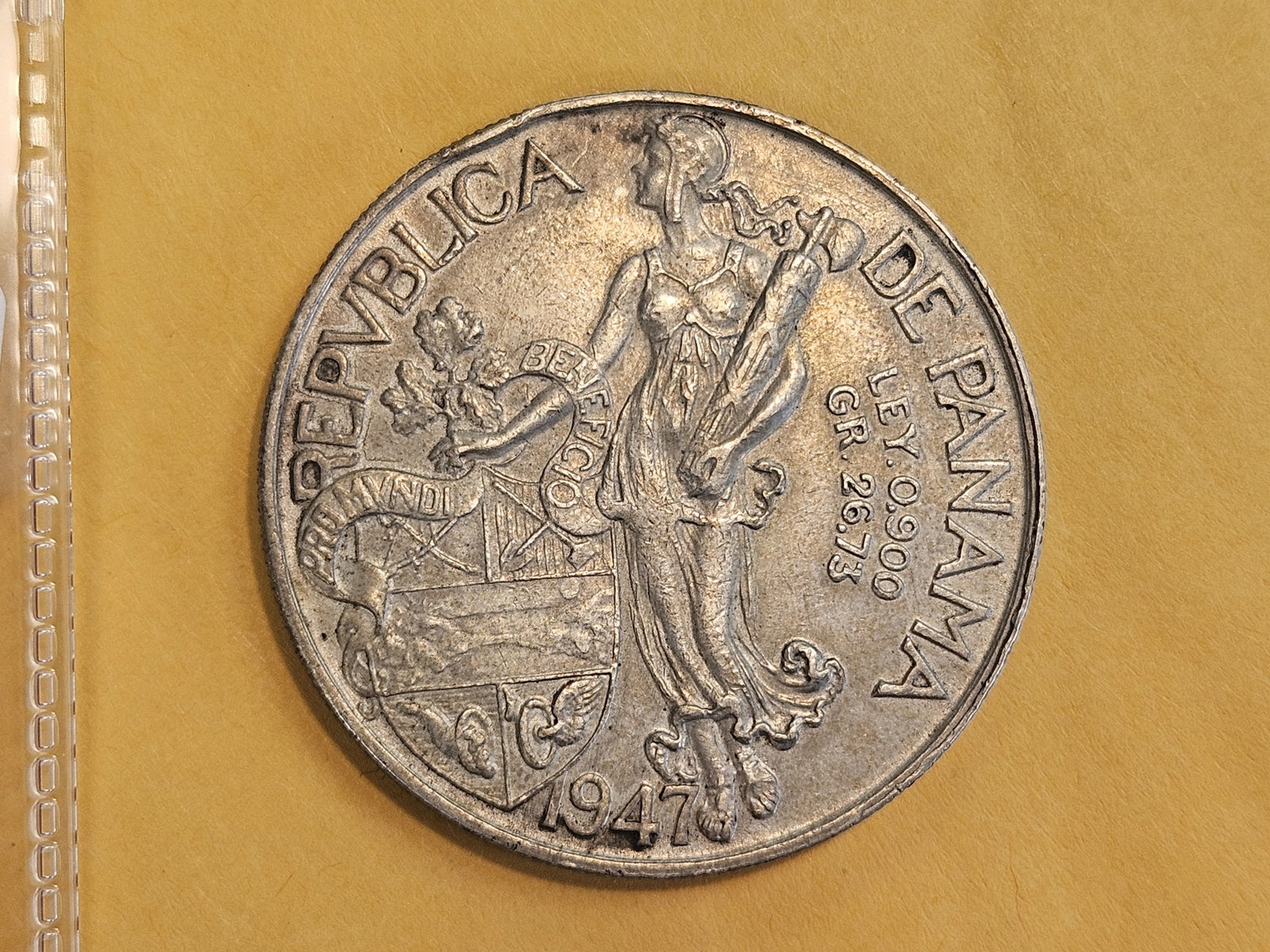 1947 Panama Silver one balboa - 4