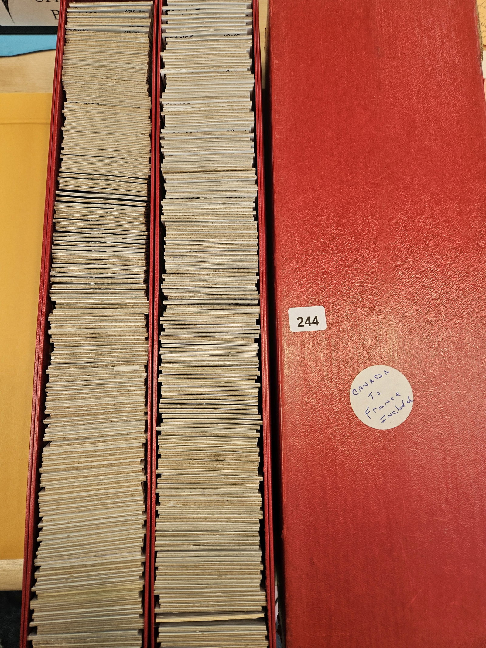 HUGE DOUBLE ROW Stock box full of World coins!!: We didn't count or check! From a dealer. There are about 200, plus or minus World coins in there. All in 2x2 holders with dates and denominations. Coins are priced from $1.50 to $10 each. Retail