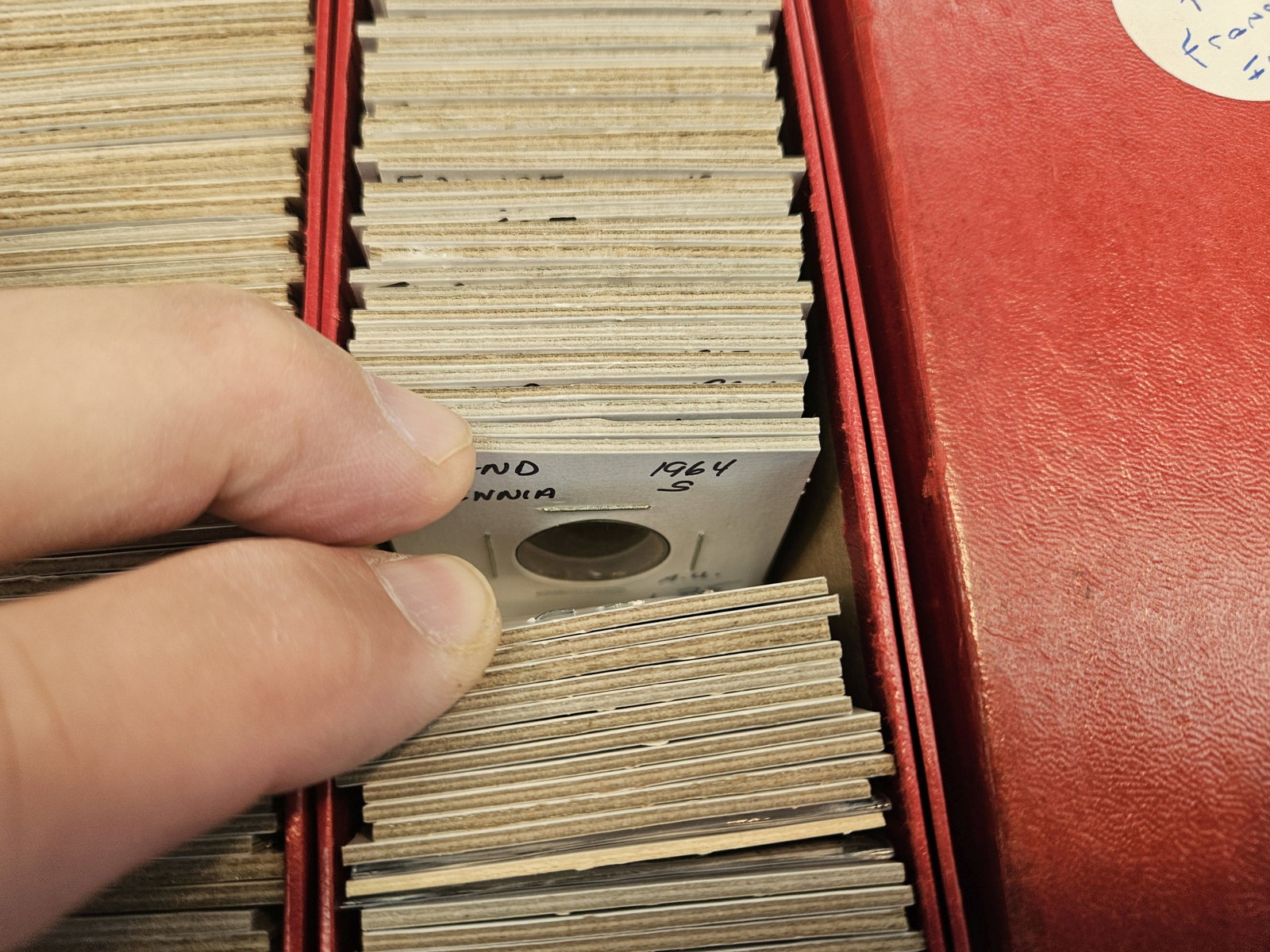 HUGE DOUBLE ROW Stock box full of World coins!! - 3