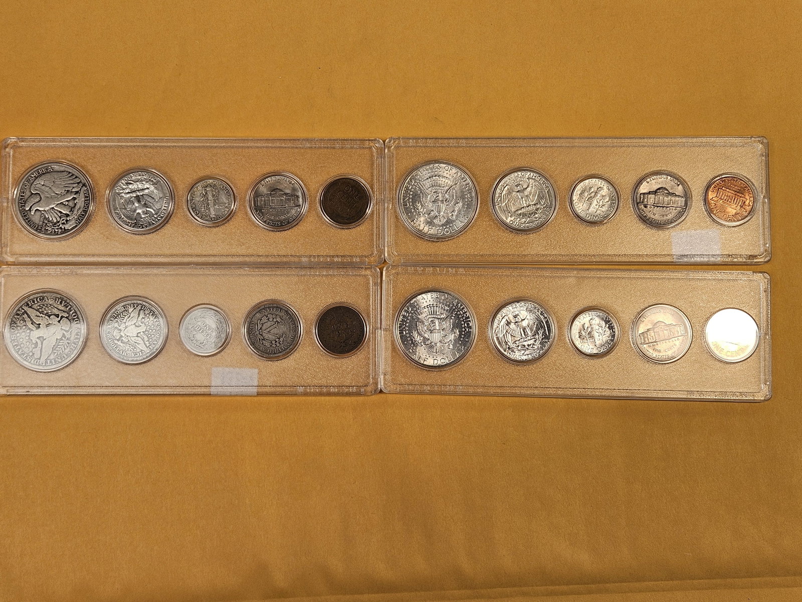Four mixed Silver Coin sets - 6