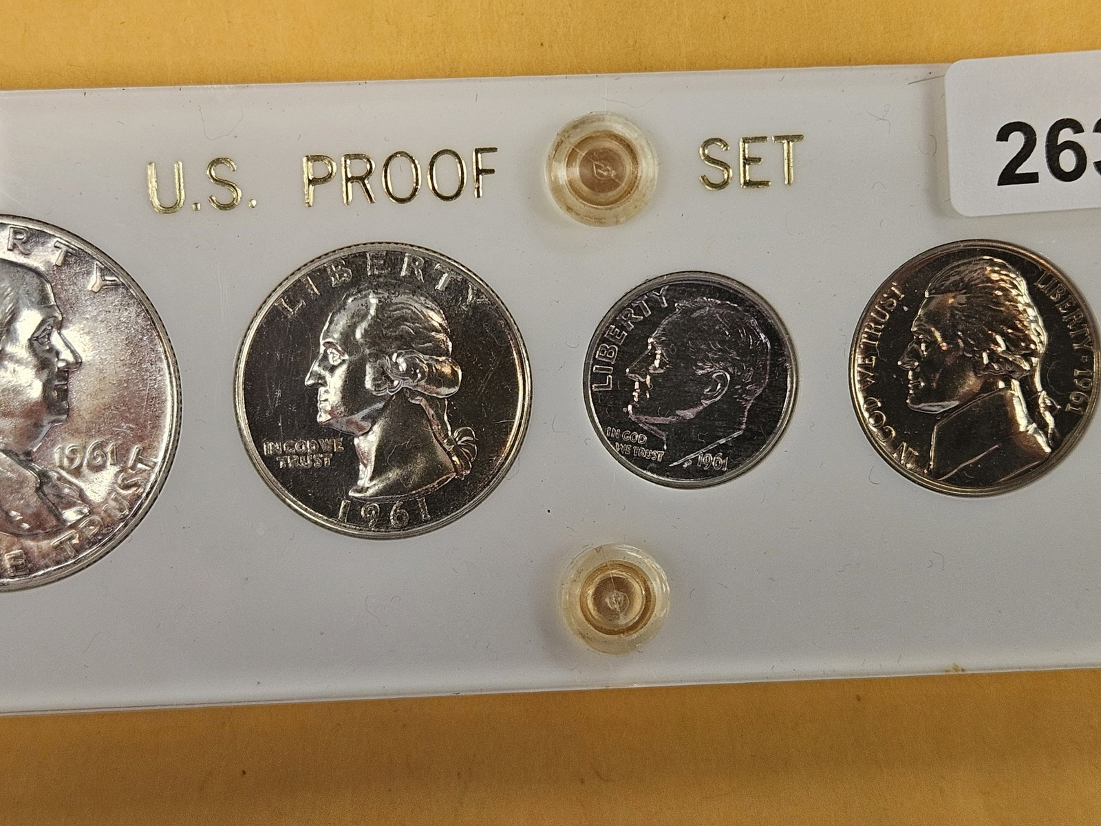 GEM! 1961 US Silver Proof Set - 3
