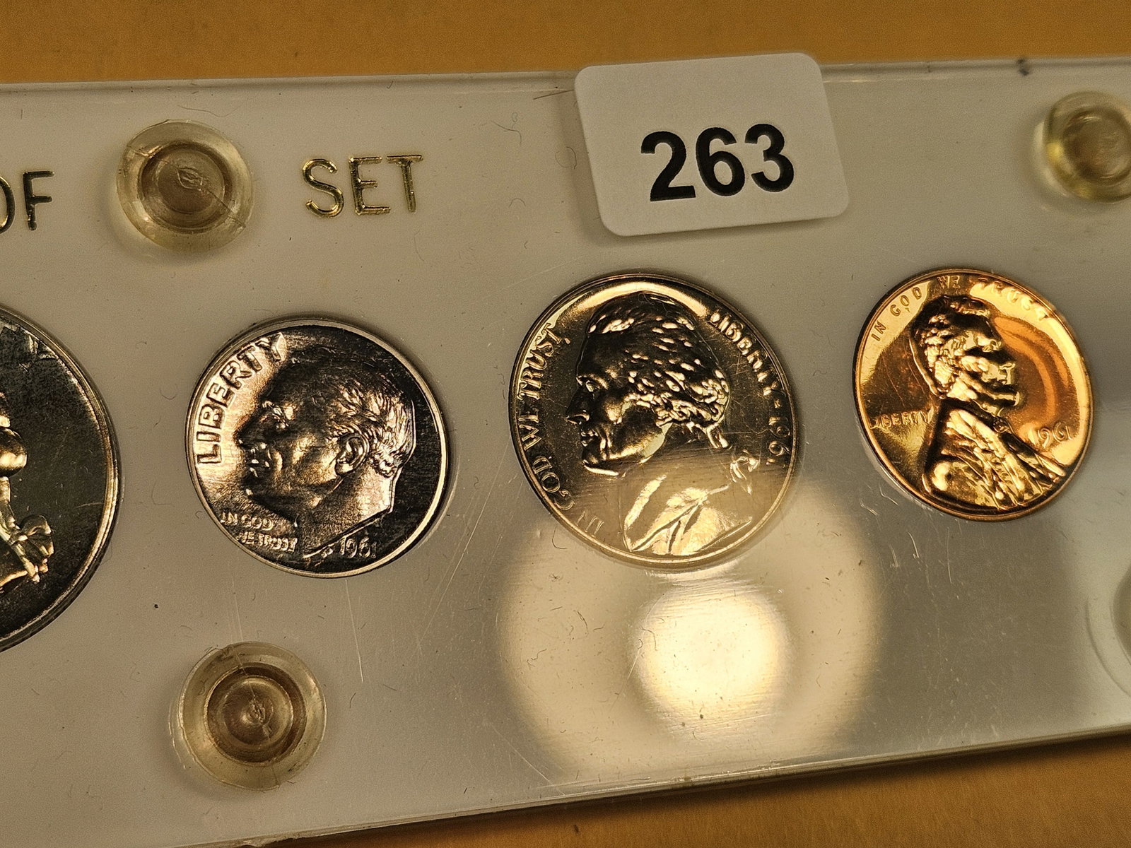 GEM! 1961 US Silver Proof Set - 8