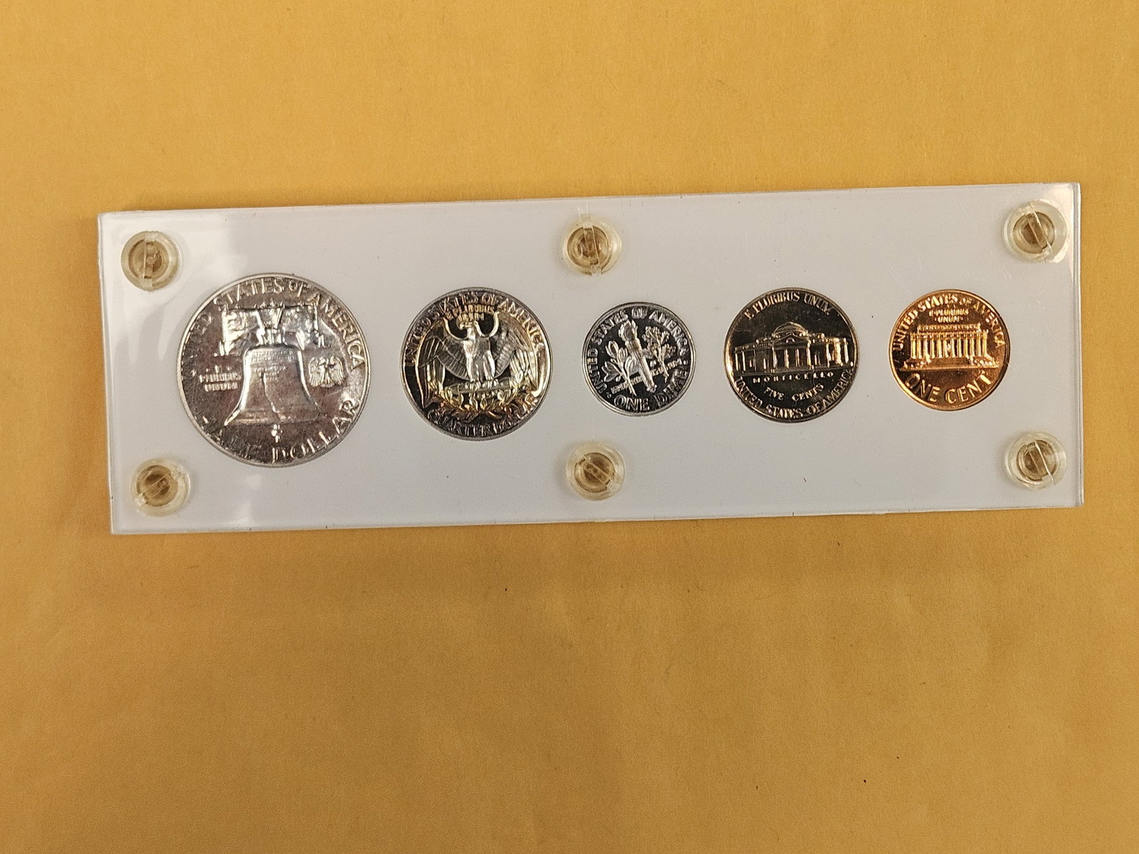 GEM! 1961 US Silver Proof Set - 9