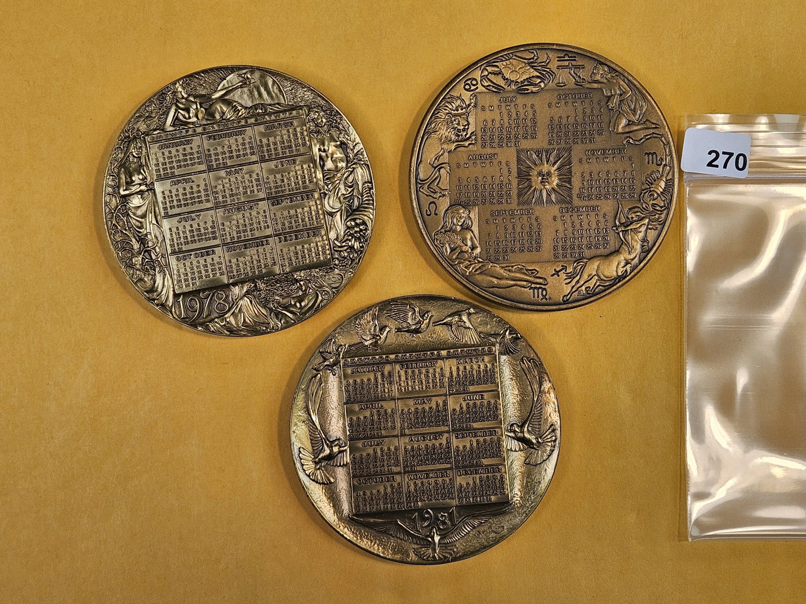 Three large, Medallic Art Company medals: Cool