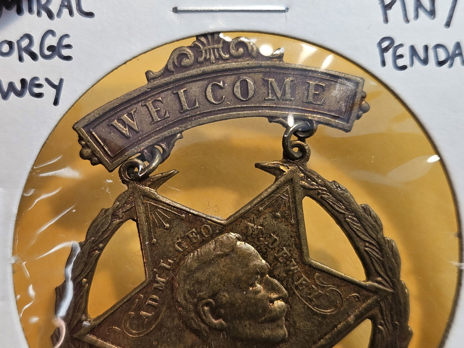 Cool Admiral George Dewey Pin-Pendant - 4